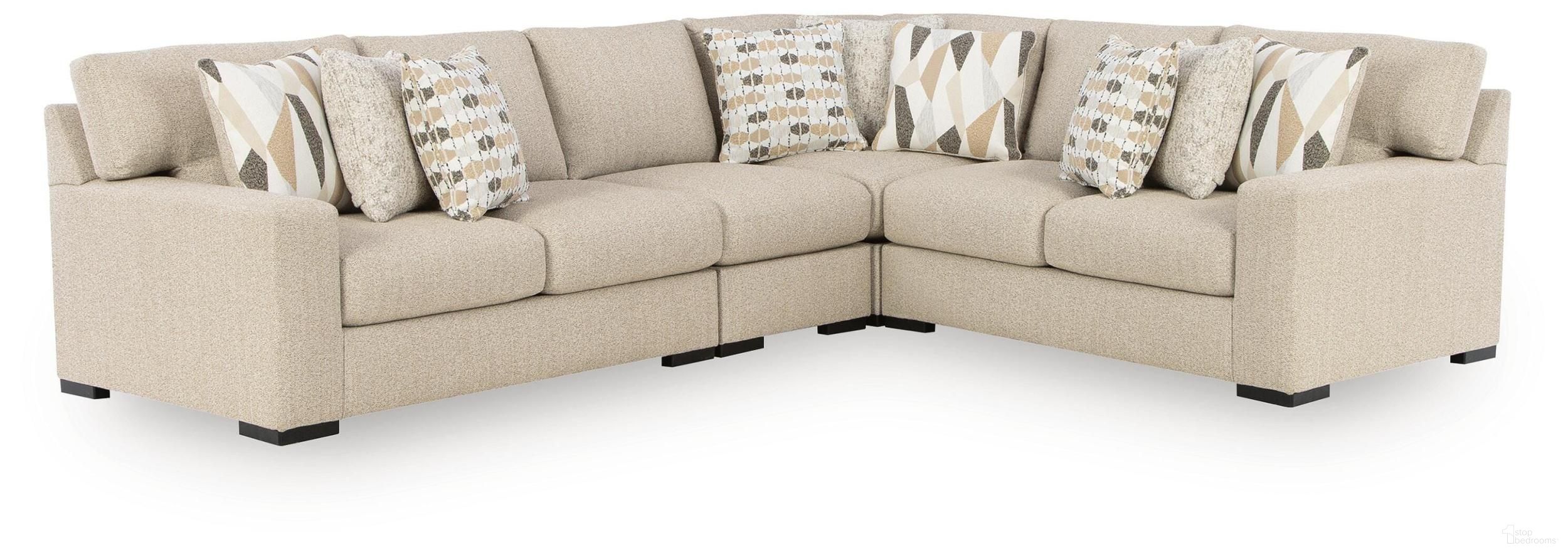 Laurelgrove 4-Piece Sectional In Pebble