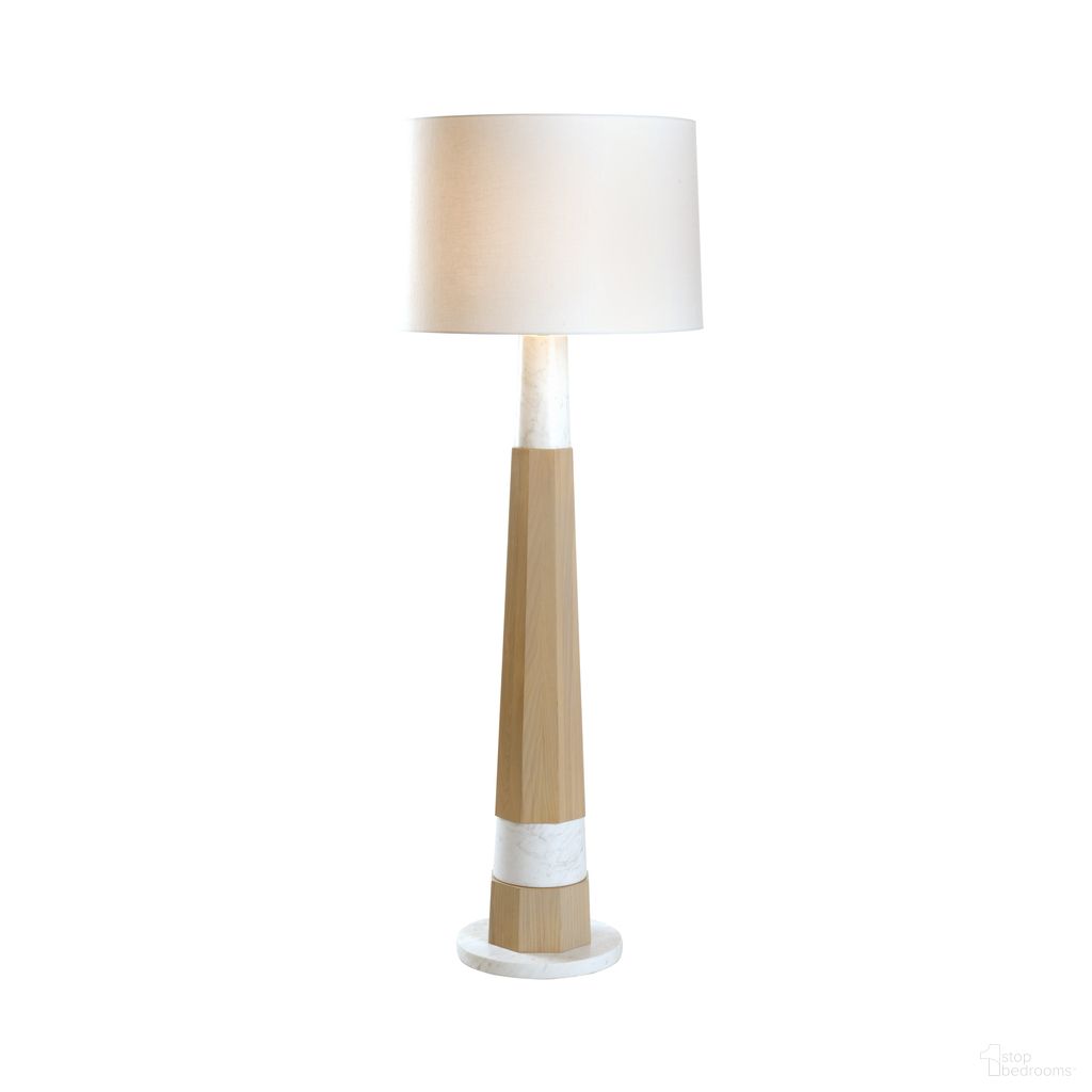 The appearance of Laurence Floor Lamp In White and Cream designed by Wildwood in the modern / contemporary interior design. This white/cream piece of furniture  was selected by 1StopBedrooms from Denise McGaha Collection to add a touch of cosiness and style into your home. Sku: 15309. Material: Wood.