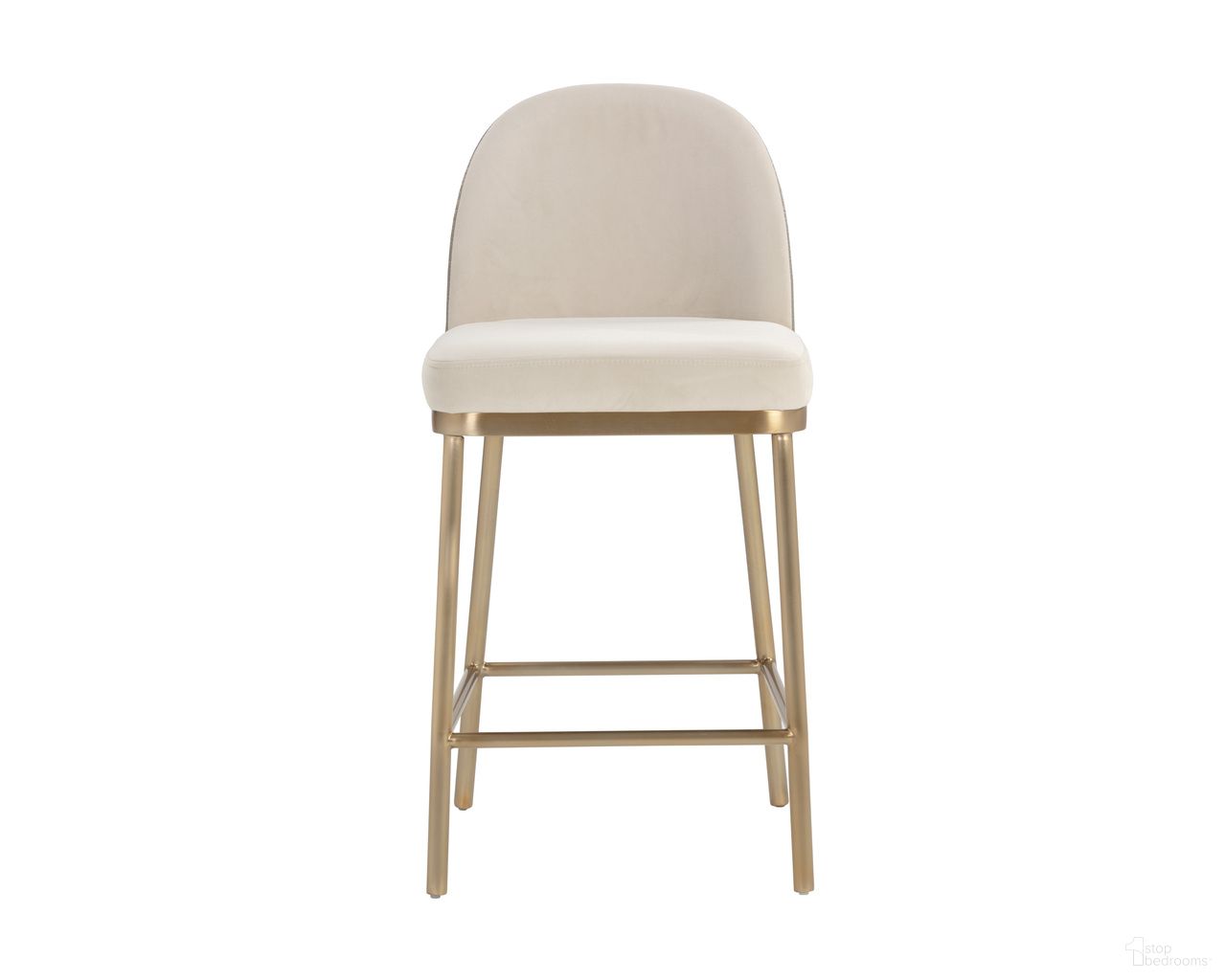 Lavania Counter Stool In Meg Taupe and Porcini Taupe