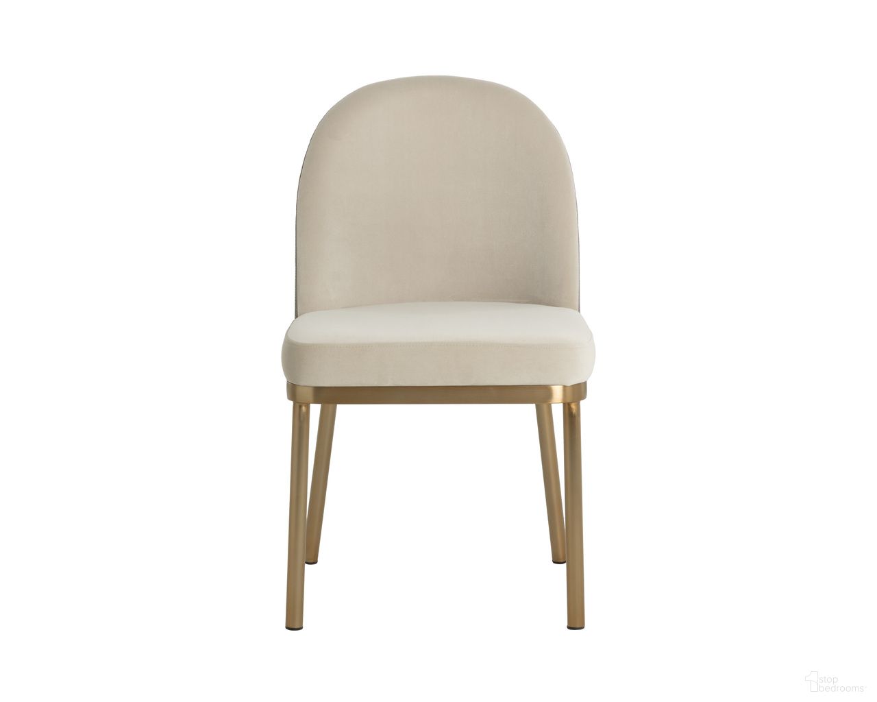 Lavania Dining Chair Set of 2 In Meg Taupe and Porcini Taupe