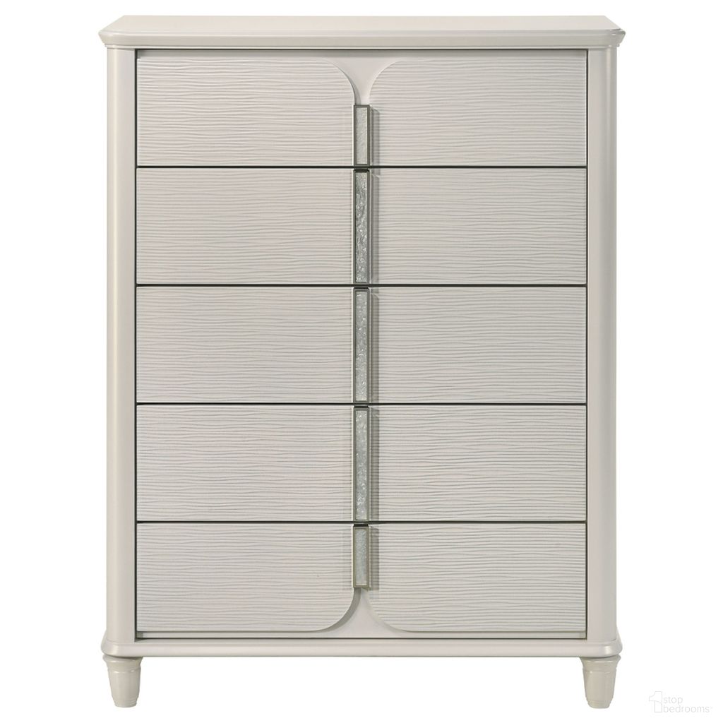 The appearance of Laveda Chest In Pearl White designed by ACME in the modern / contemporary interior design. This pearl white piece of furniture was selected by 1StopBedrooms from Laveda Collection to add a touch of cosiness and style into your home. Sku: BD03796. Material: Wood.