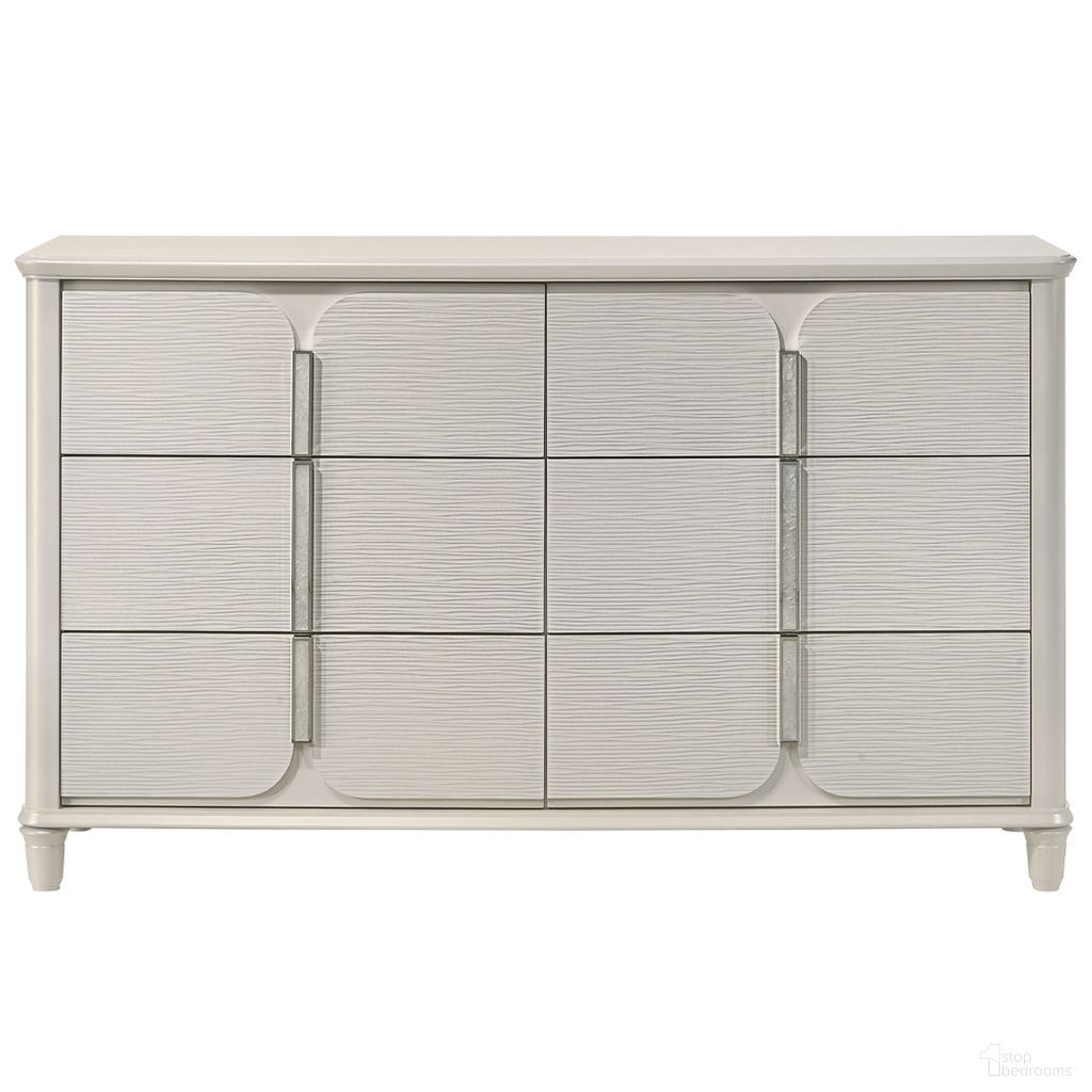The appearance of Laveda Dresser In Pearl White designed by ACME in the modern / contemporary interior design. This pearl white piece of furniture was selected by 1StopBedrooms from Laveda Collection to add a touch of cosiness and style into your home. Sku: BD03795. Material: Wood.