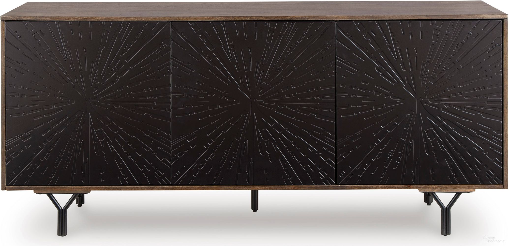 The appearance of Lavinmont Accent Cabinet In Multi Brown designed by Signature Design by Ashley in the modern / contemporary interior design. This multi brown piece of furniture was selected by 1StopBedrooms from Lavinmont Collection to add a touch of cosiness and style into your home. Sku: A4000710. Material: Wood.