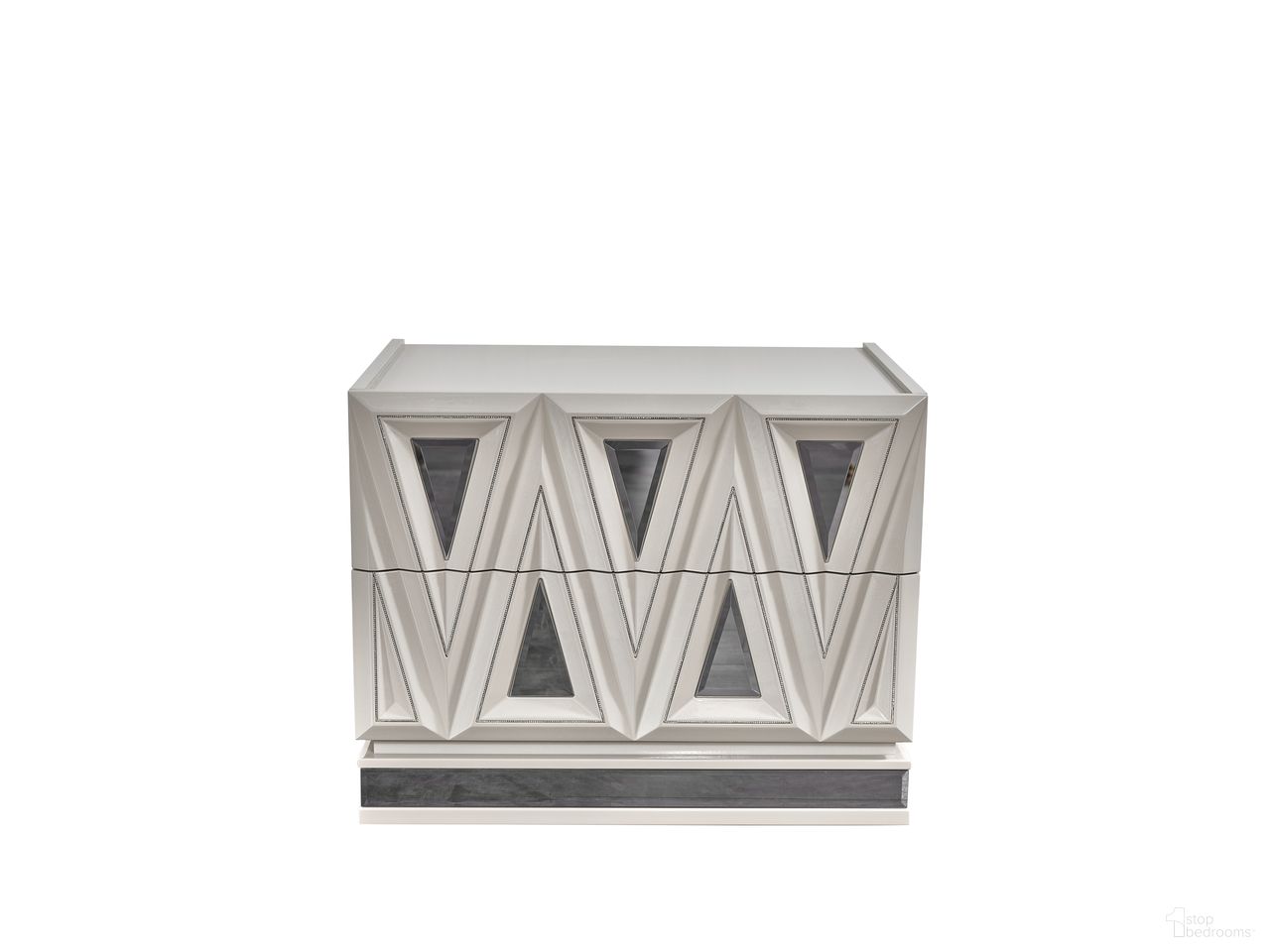 The appearance of Lavita Nightstand In River Sand Gray designed by Galaxy Home Furnishings in the modern / contemporary interior design. This river sand gray piece of furniture was selected by 1StopBedrooms from Lavita Collection to add a touch of cosiness and style into your home. Sku: 601955555272. Material: Solid Wood.