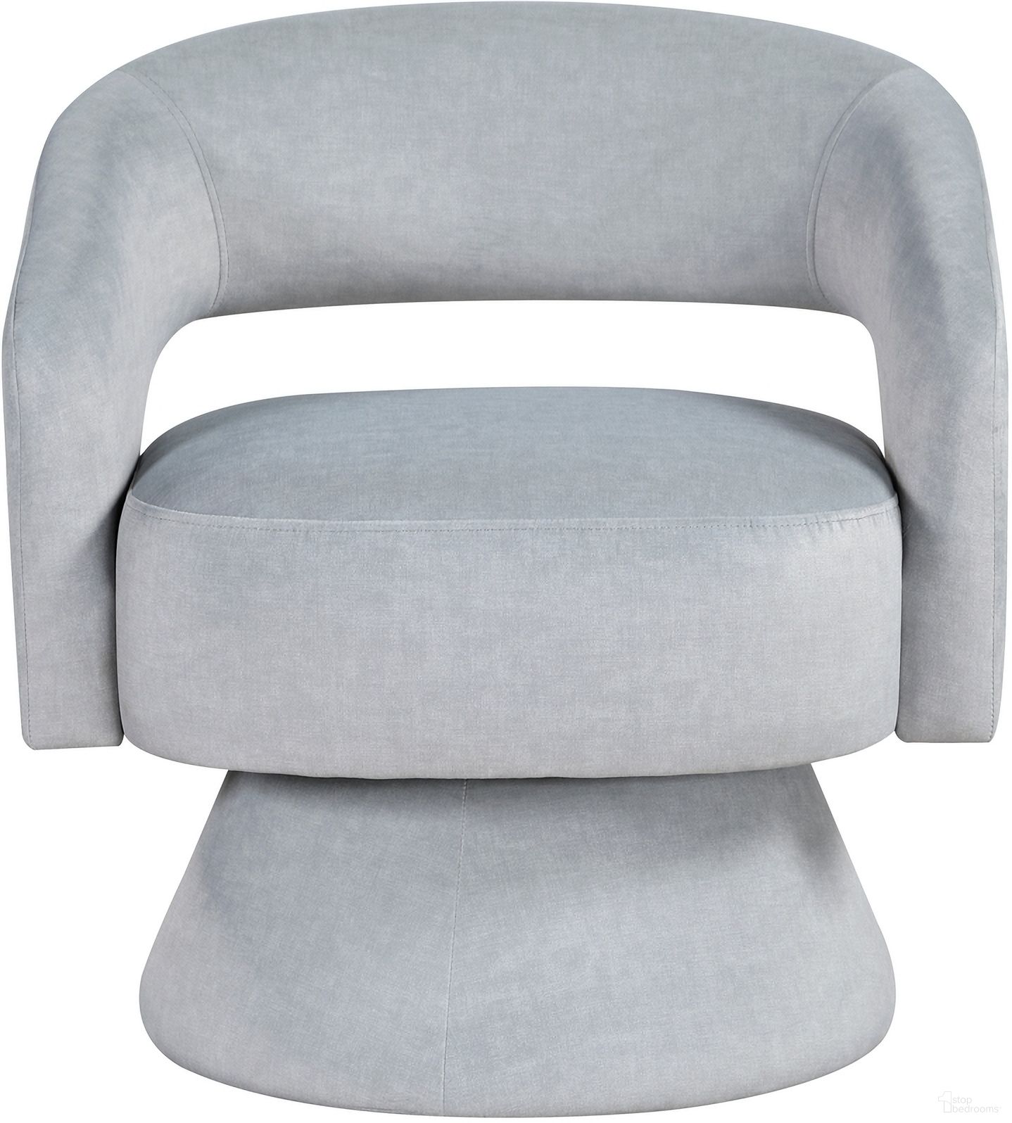 The appearance of Lavon Swivel Chair In Gray designed by Homelegance in the modern / contemporary interior design. This gray piece of furniture  was selected by 1StopBedrooms from Lavon Collection to add a touch of cosiness and style into your home. Sku: 1003GRY-1. Material: Velvet.