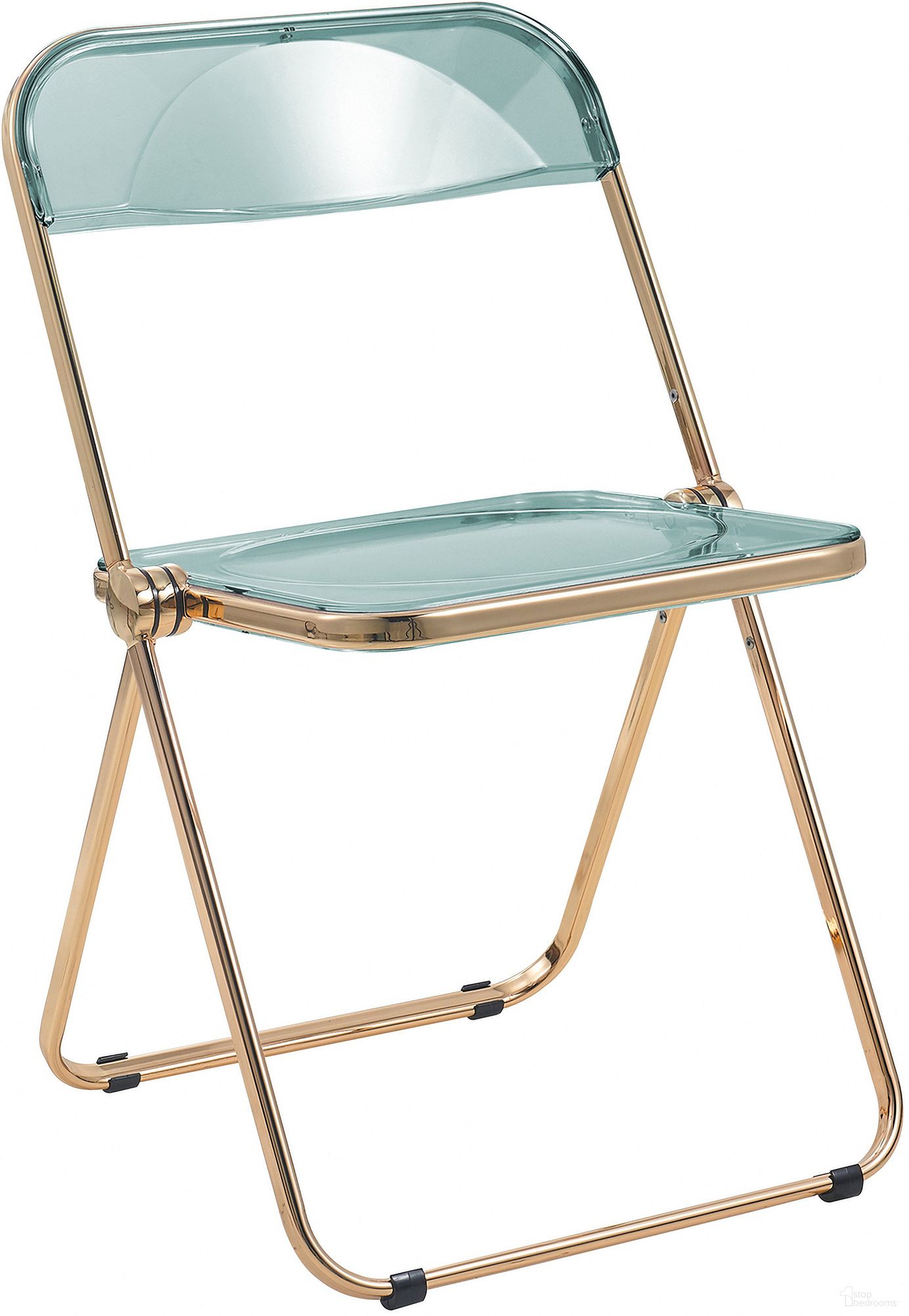 The appearance of Lawrence Acrylic Folding Chair In Jade Green designed by LeisureMod in the modern / contemporary interior design. This jade green piece of furniture was selected by 1StopBedrooms from Lawrence Collection to add a touch of cosiness and style into your home. Sku: LFG19G. Material: Acrylic. Chair Type: Side Chair.