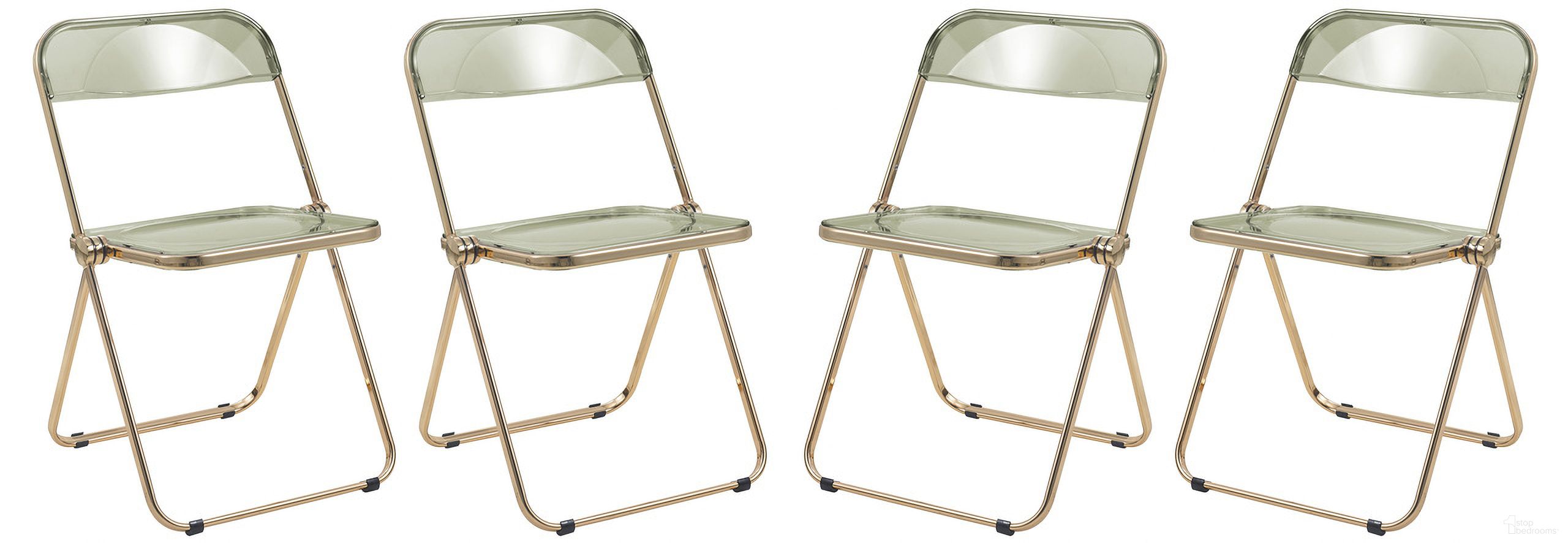 The appearance of Lawrence Acrylic Folding Chair Set of 4 In Amber designed by LeisureMod in the modern / contemporary interior design. This amber piece of furniture was selected by 1StopBedrooms from Lawrence Collection to add a touch of cosiness and style into your home. Sku: LFG19A4. Material: Acrylic. Chair Type: Side Chair.