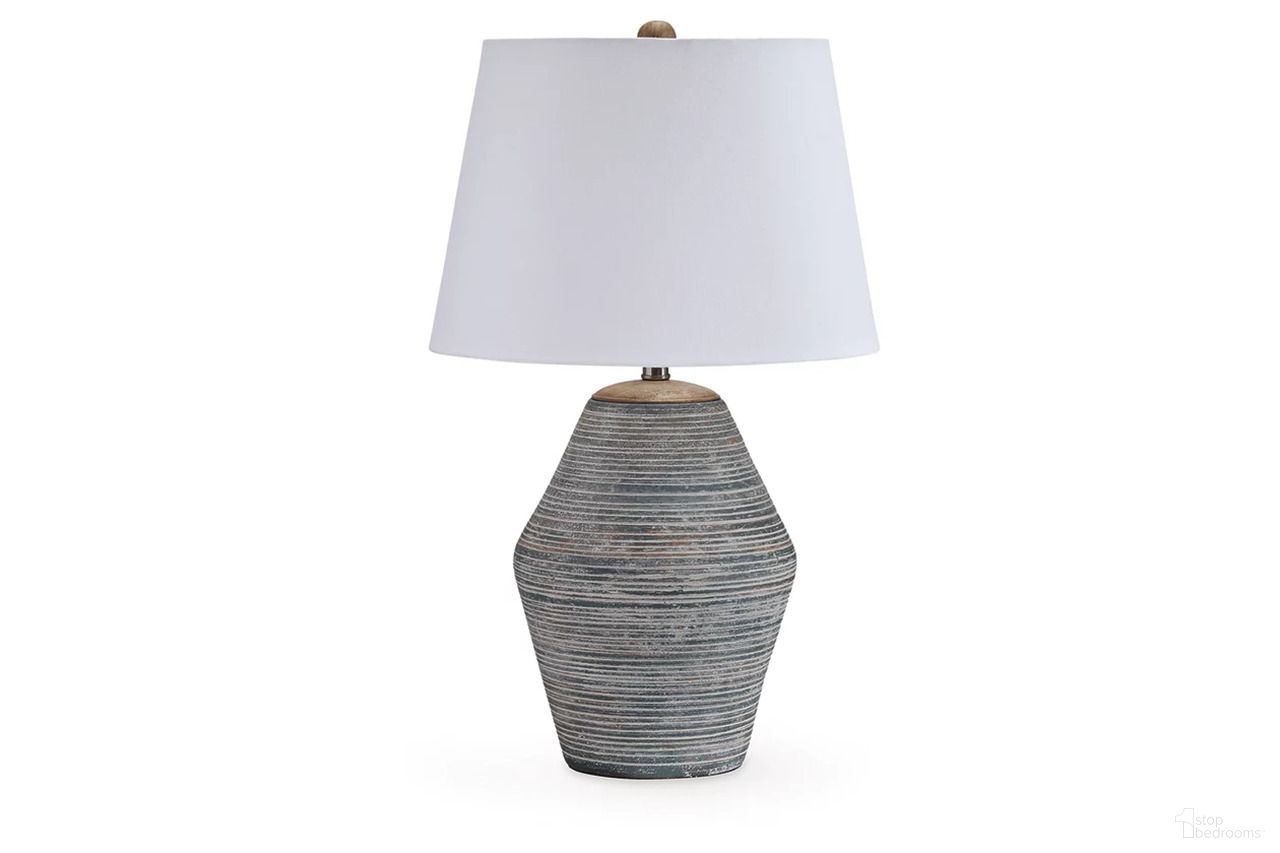 The appearance of Lawrock Table Lamp In Antique Blue designed by Signature Design by Ashley in the transitional interior design. This antique blue piece of furniture was selected by 1StopBedrooms from Lawrock Collection to add a touch of cosiness and style into your home. Sku: L100834.