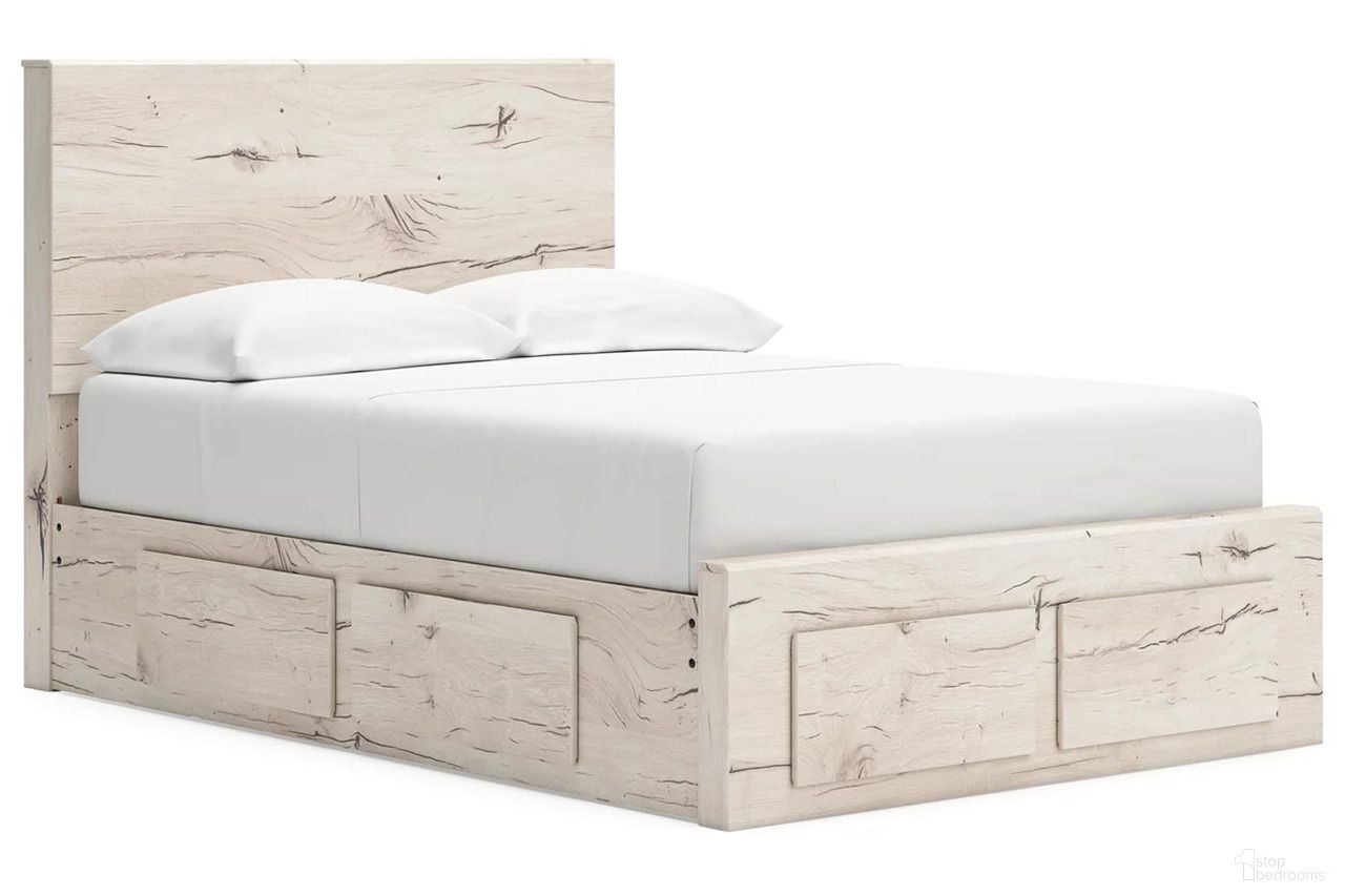 The appearance of Lawroy Full Panel Storage Bed In Light Natural designed by Signature Design by Ashley in the transitional interior design. This light natural piece of furniture was selected by 1StopBedrooms from Lawroy Collection to add a touch of cosiness and style into your home. Sku: B100-12;B2310-50;B2310-50;B2310-84S;B2310-87. Bed Type: Storage Bed. Material: Wood. Bed Size: Full.