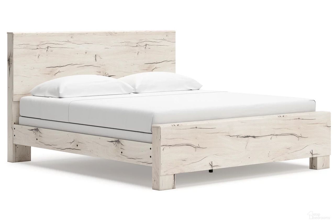 The appearance of Lawroy King Panel Bed In Light Natural designed by Signature Design by Ashley in the transitional interior design. This light natural piece of furniture was selected by 1StopBedrooms from Lawroy Collection to add a touch of cosiness and style into your home. Sku: B2310-56;B2310-58;B2310-97. Bed Type: Panel Bed. Material: Wood. Bed Size: King.