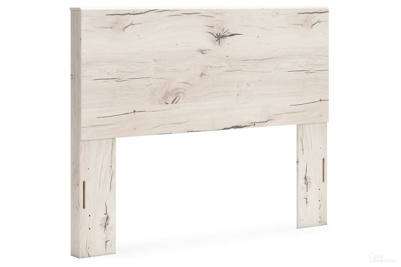 The appearance of Lawroy Queen Panel Headboard In Light Natural designed by Signature Design by Ashley in the transitional interior design. This light natural piece of furniture  was selected by 1StopBedrooms from Lawroy Collection to add a touch of cosiness and style into your home. Sku: B2310-57. Material: Wood. Bed Size: Queen.