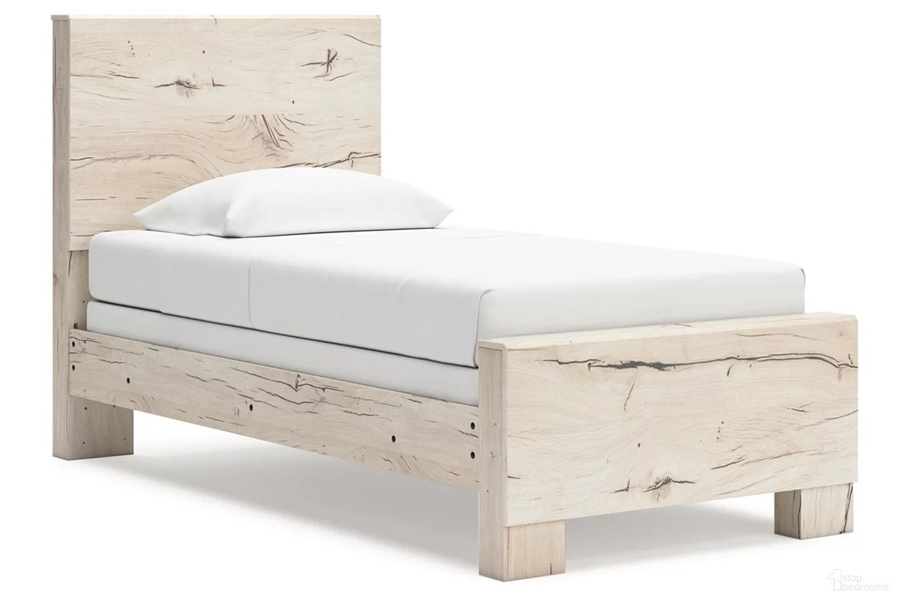 The appearance of Lawroy Twin Panel Bed In Light Natural designed by Signature Design by Ashley in the transitional interior design. This light natural piece of furniture was selected by 1StopBedrooms from Lawroy Collection to add a touch of cosiness and style into your home. Sku: B2310-52;B2310-53;B2310-83. Bed Type: Panel Bed. Material: Wood. Bed Size: Twin.