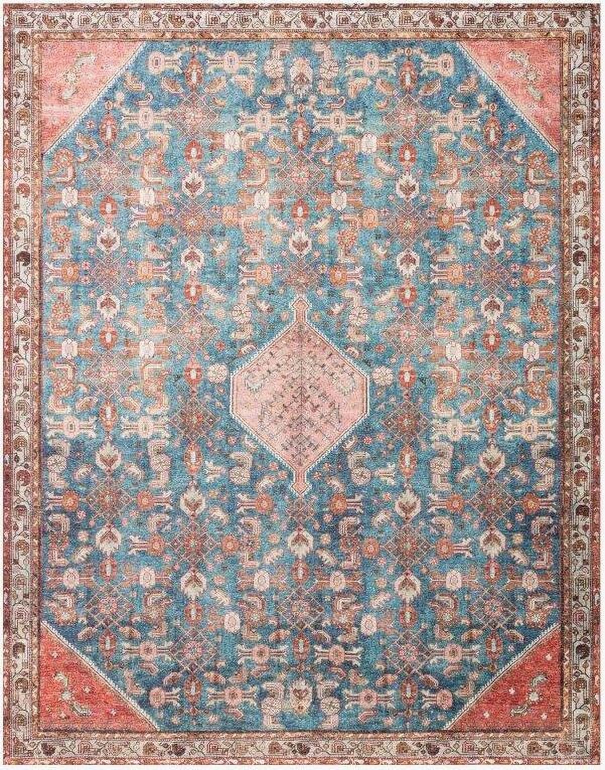 The appearance of Layla Marine/Clay 2'6" x 12' Rug designed by Loloi Rugs in the traditional interior design. This marine and clay piece of furniture was selected by 1StopBedrooms from Layla Collection to add a touch of cosiness and style into your home. Sku: LAYLLAY-10NNCG26C0. Material: Polyester.