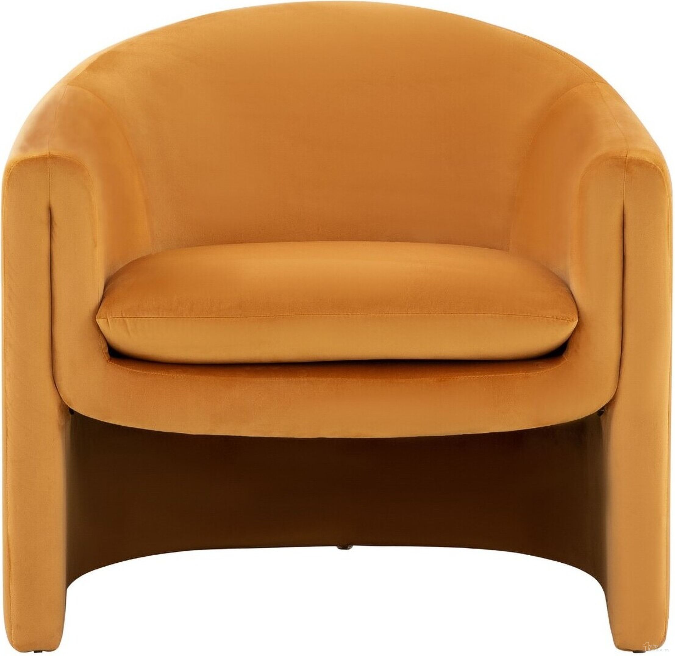 The appearance of Laylette Accent Chair In Pumpkin designed by Safavieh Couture in the modern / contemporary interior design. This pumpkin piece of furniture was selected by 1StopBedrooms from Laylette Collection to add a touch of cosiness and style into your home. Sku: SFV4771C. Material: Wood.