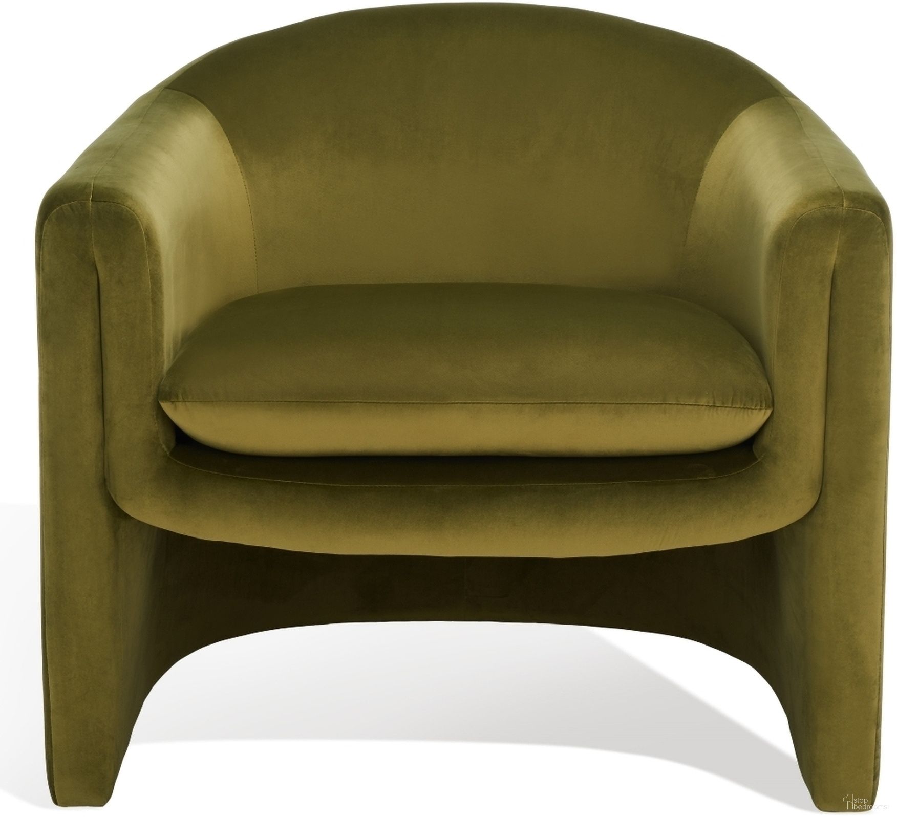 The appearance of Laylette Accent Chair In Olive Green designed by Safavieh Couture in the modern / contemporary interior design. This olive green piece of furniture was selected by 1StopBedrooms from Laylette Collection to add a touch of cosiness and style into your home. Sku: SFV4771B. Material: Wood.