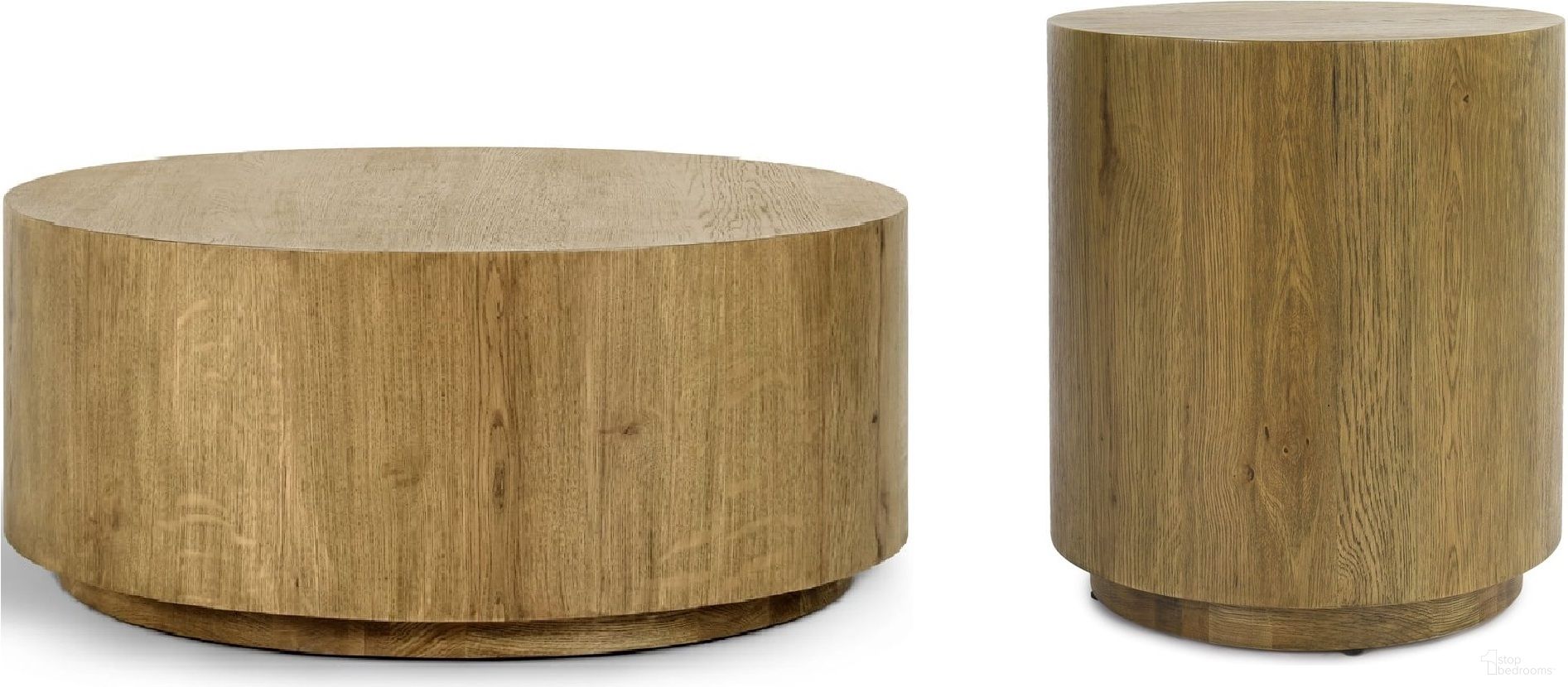 The appearance of Layne Round Occasional Table Set In Light Brown designed by Classic Home in the modern / contemporary interior design. This light brown piece of furniture  was selected by 1StopBedrooms from Layne Collection to add a touch of cosiness and style into your home. Sku: 51031408;51031412. Material: Oak Veneer.