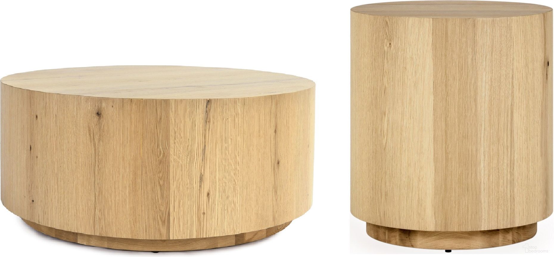 The appearance of Layne Round Occasional Table Set In Natural designed by Classic Home in the modern / contemporary interior design. This natural piece of furniture  was selected by 1StopBedrooms from Layne Collection to add a touch of cosiness and style into your home. Sku: 51031410;51031414. Material: Oak Veneer.