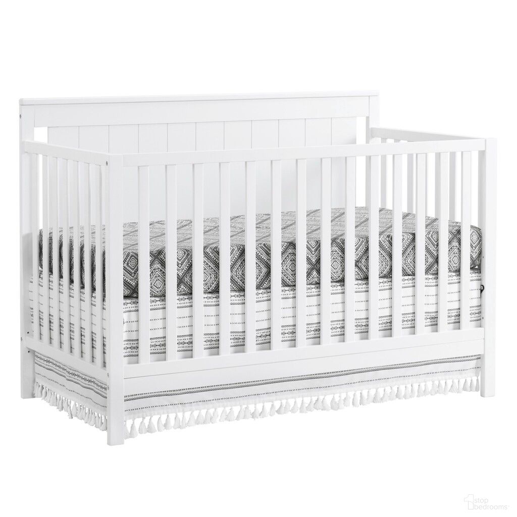 Lazio 4 In 1 Convertible Crib In Snow White