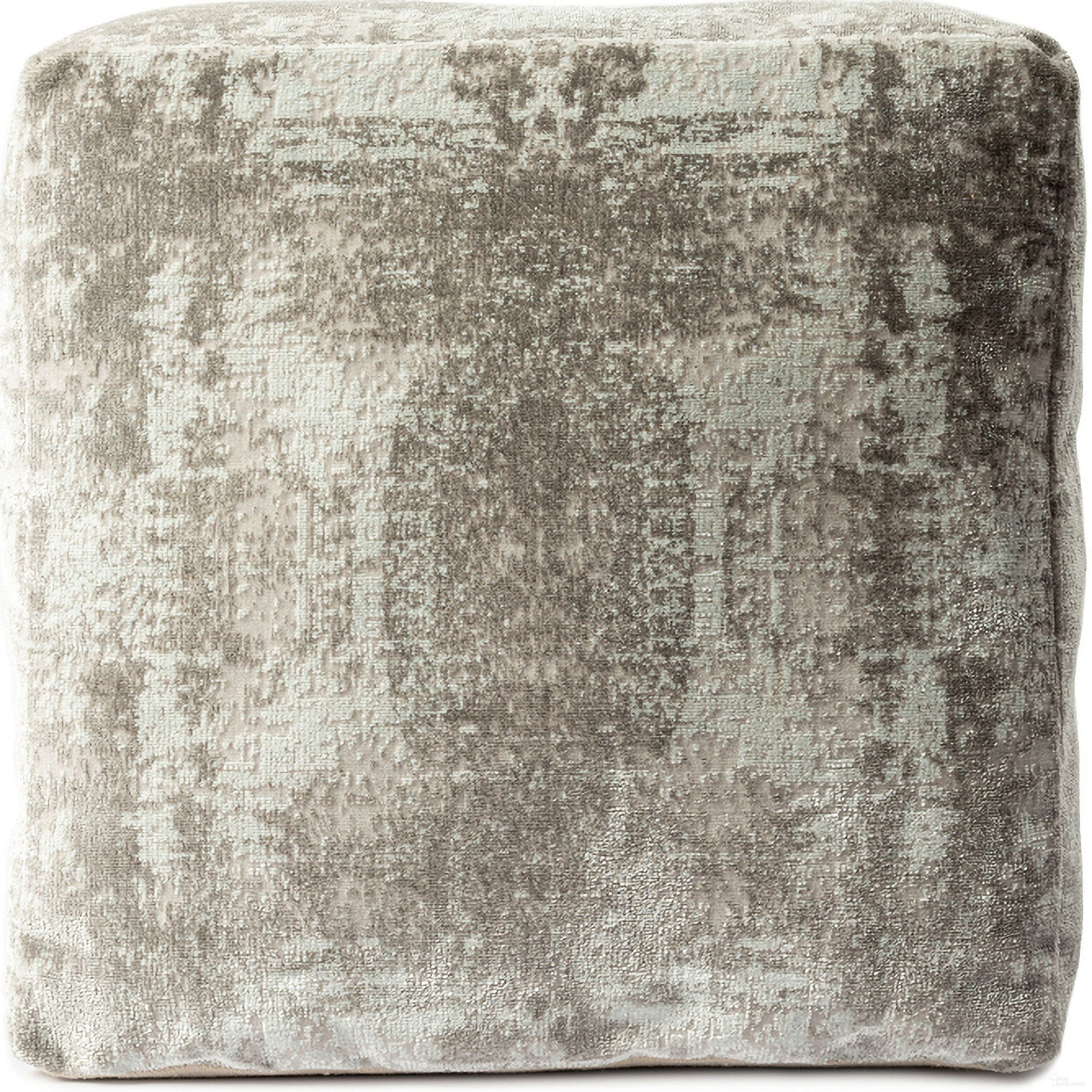 The appearance of Lazno Distressed Medallion Ultra-Soft Pouf In Gray designed by Rajani Home in the modern / contemporary interior design. This gray piece of furniture  was selected by 1StopBedrooms from Bova Collection to add a touch of cosiness and style into your home. Sku: 9C101059G03048. Material: Polyester.