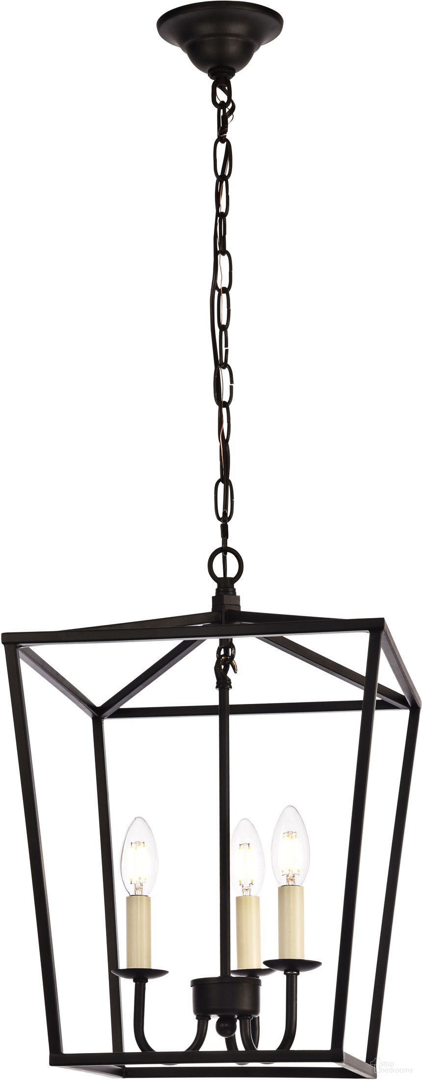 Maddox 12.5" Black 3 Light Pendant
