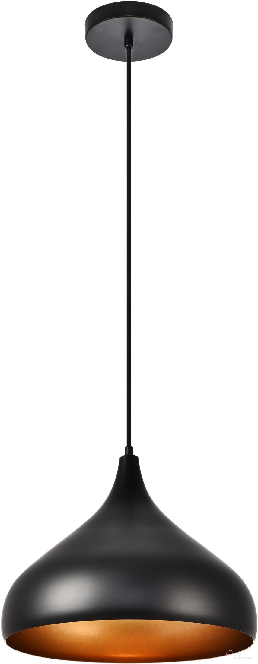 Circa 12.5" Black 1 Light Pendant