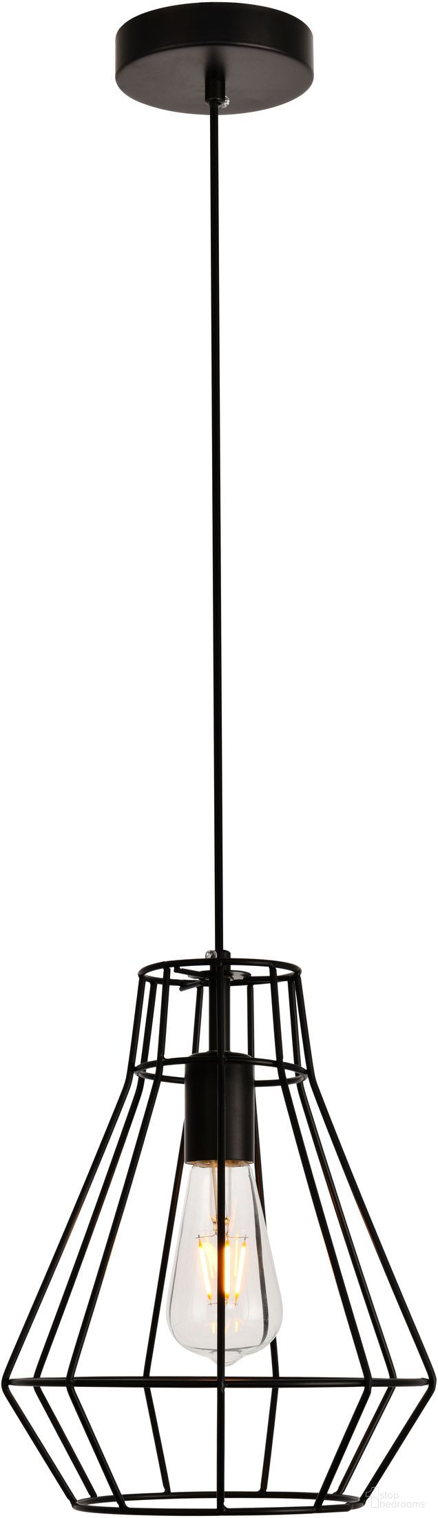Jago 9.1" Black 1 Light Pendant