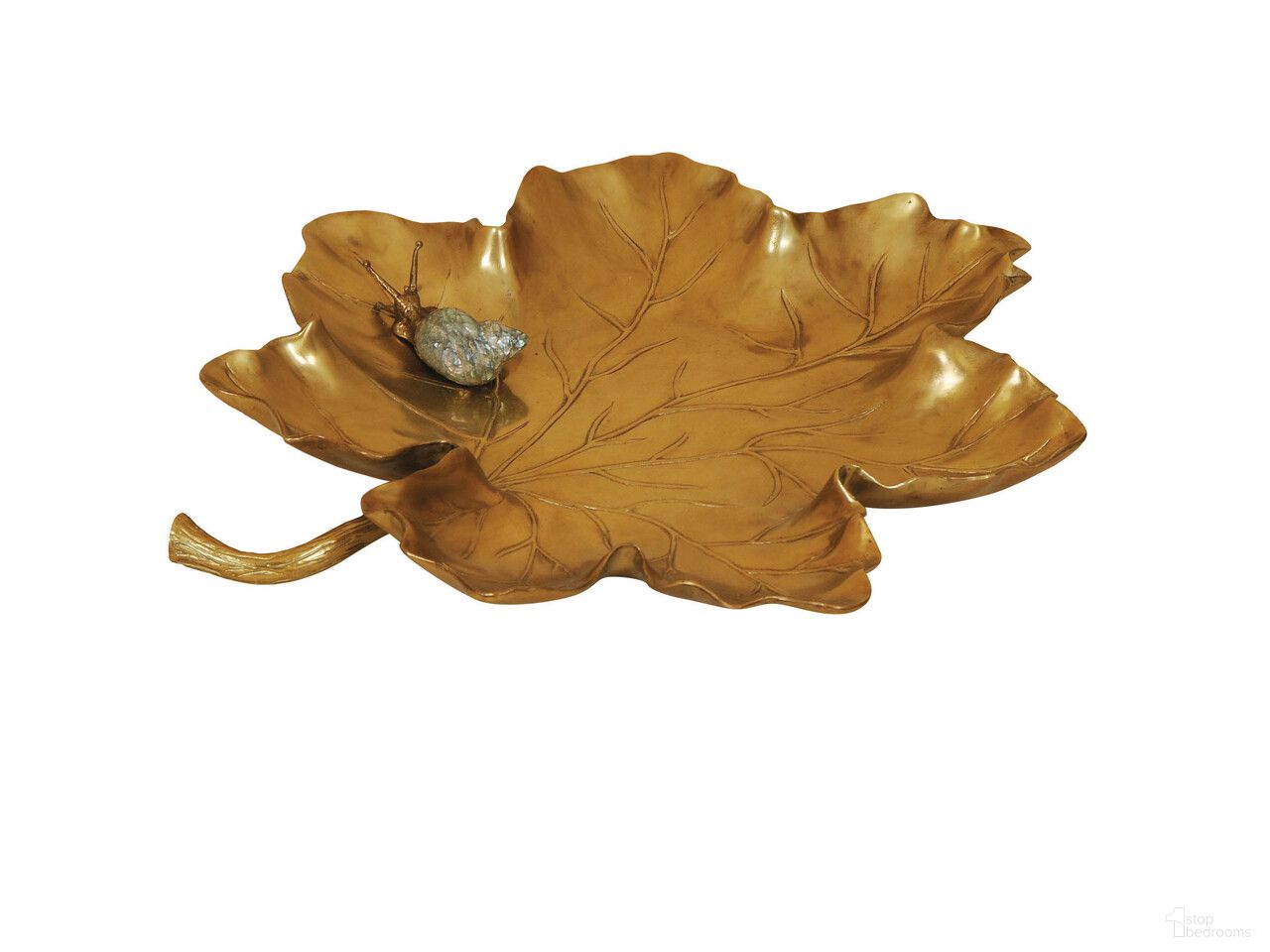 Leaf Dish In Brass