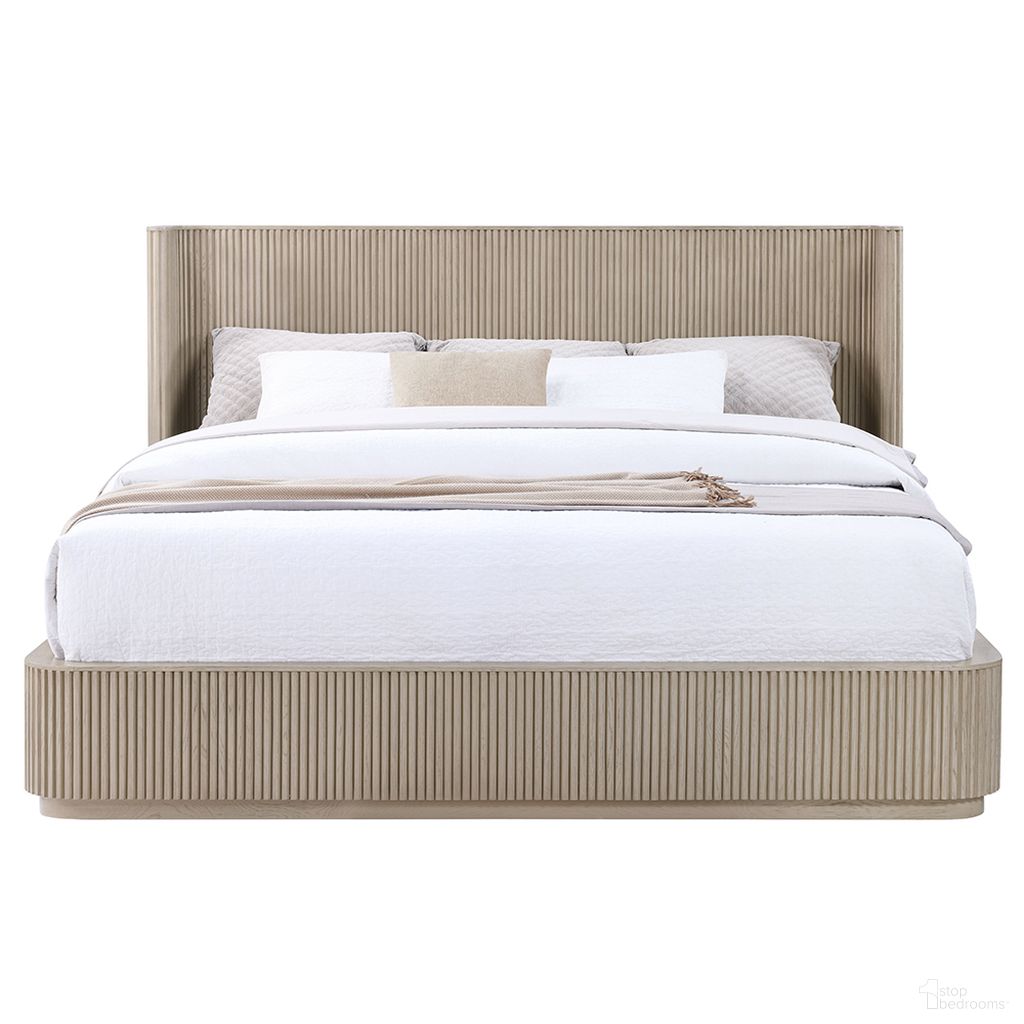 The appearance of Leanna Queen Bed In Light Oak designed by ACME in the modern / contemporary interior design. This light oak piece of furniture  was selected by 1StopBedrooms from Leanna Collection to add a touch of cosiness and style into your home. Sku: BD05432Q1;BD05432Q2;BD05432Q3. Material: Wood. Bed Size: Queen.