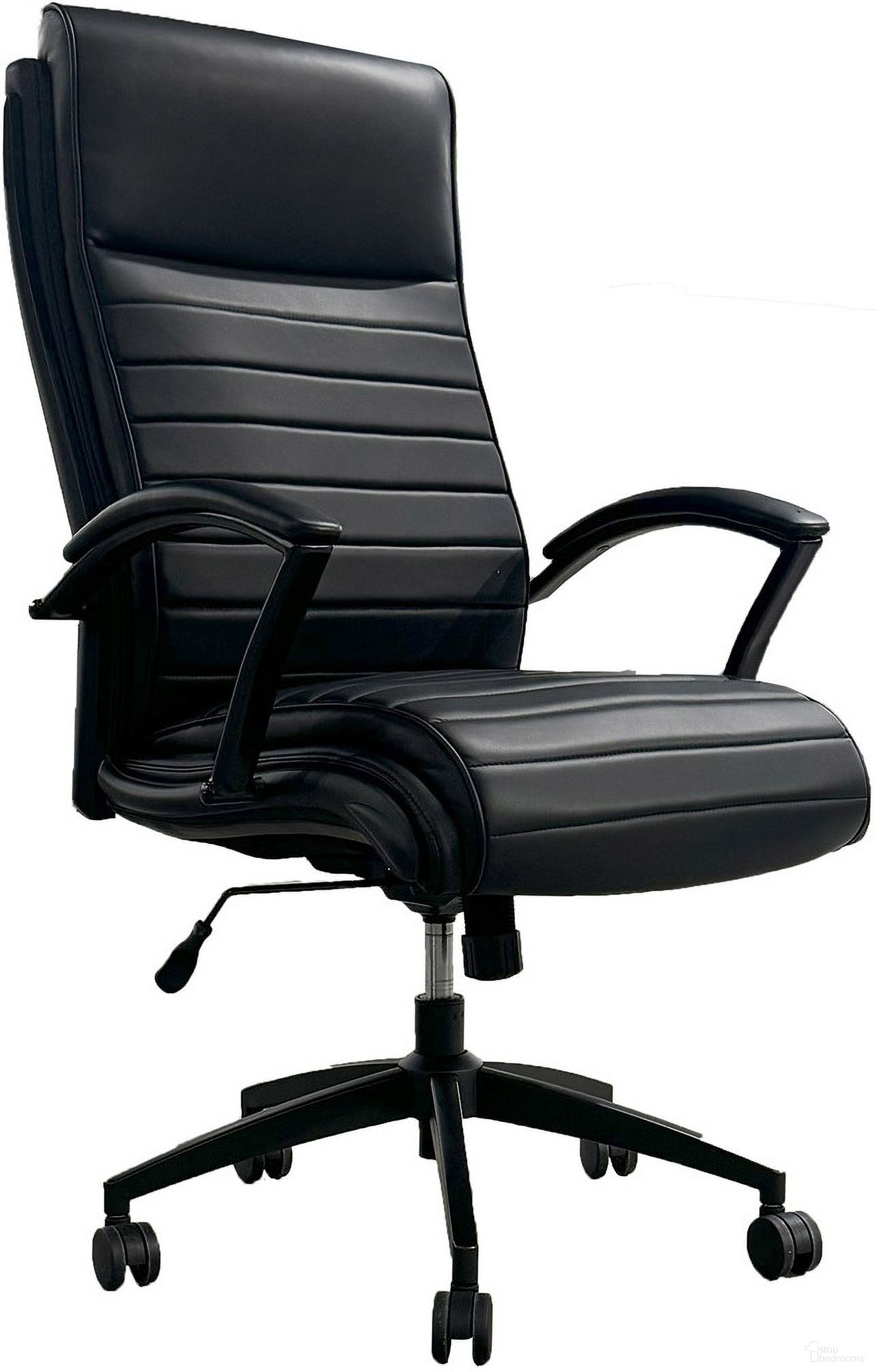 Leather Desk Chair In Black