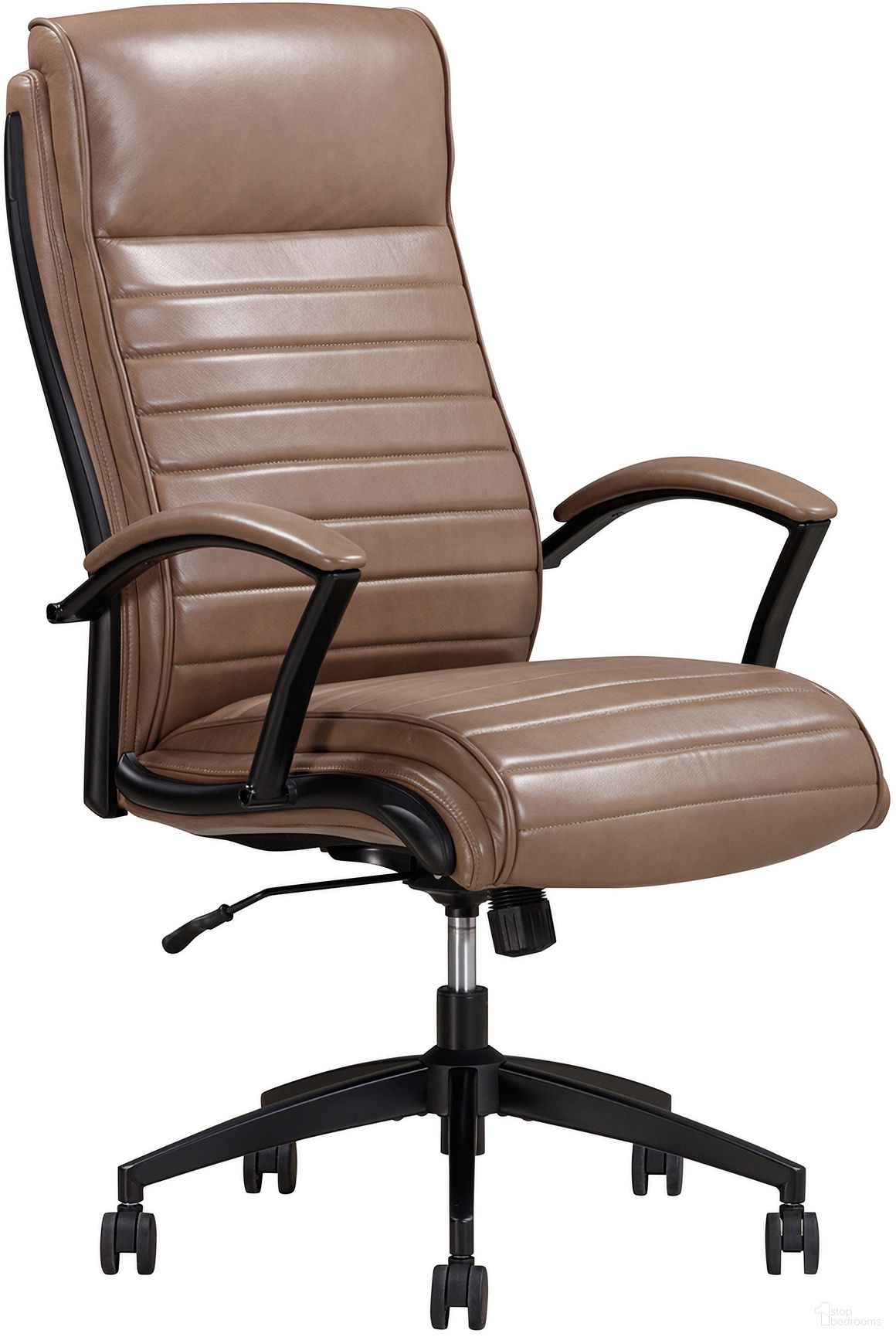 Leather Desk Chair In Smooth Latte