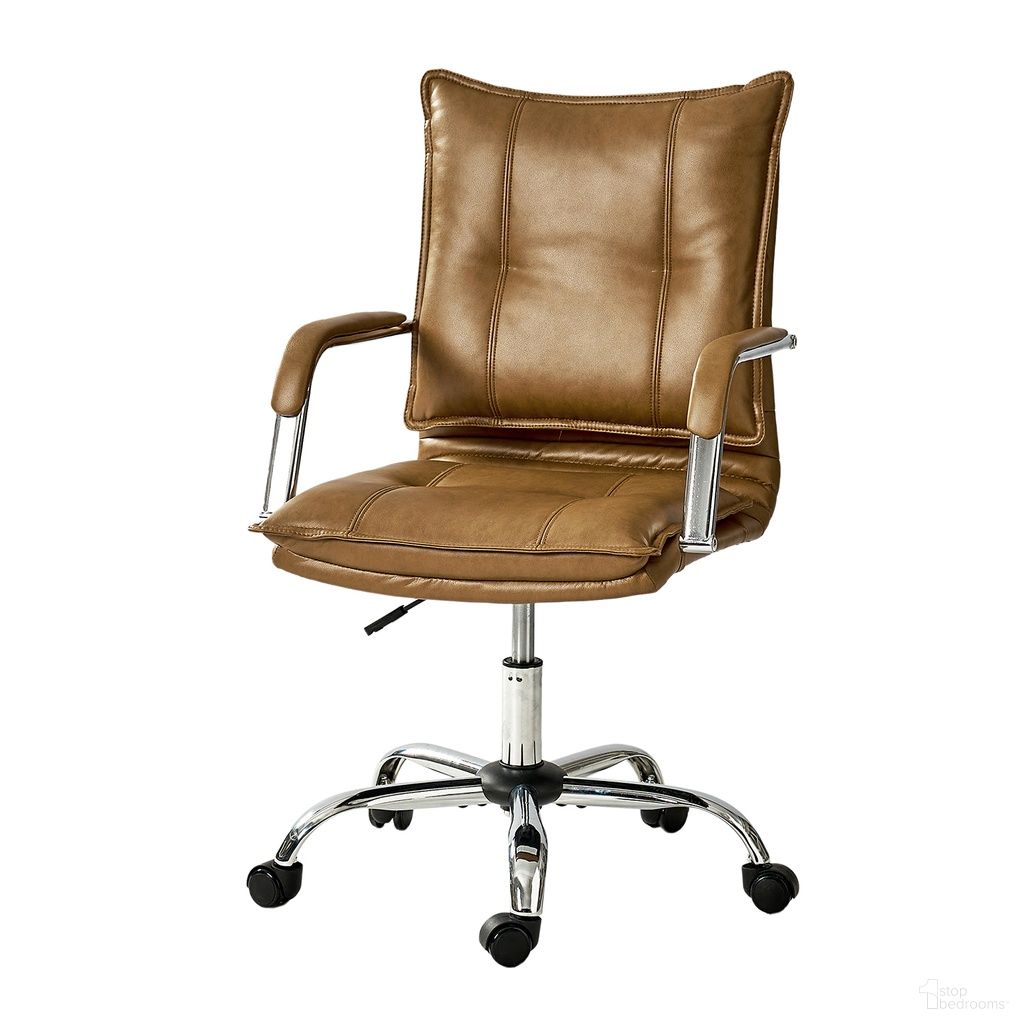 Leather Task Chair In Camel