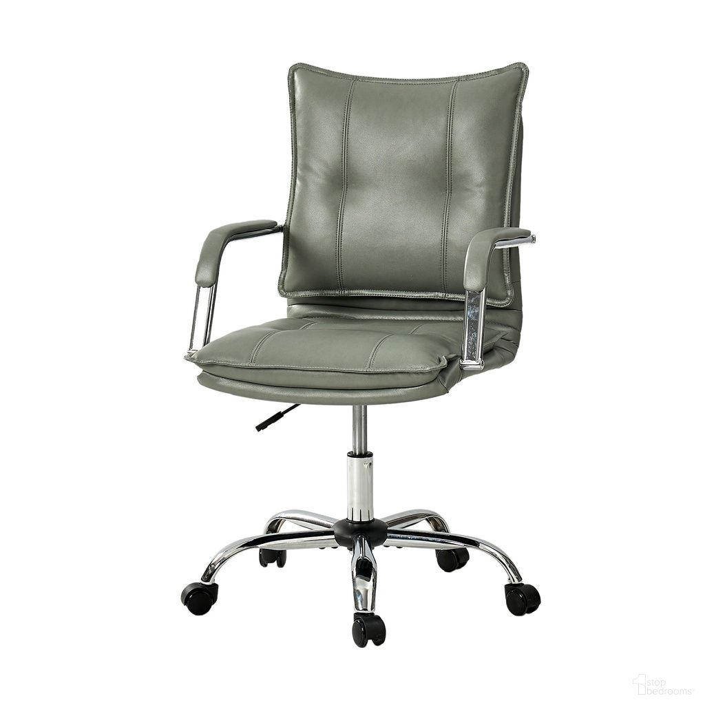 Leather Task Chair In Sage