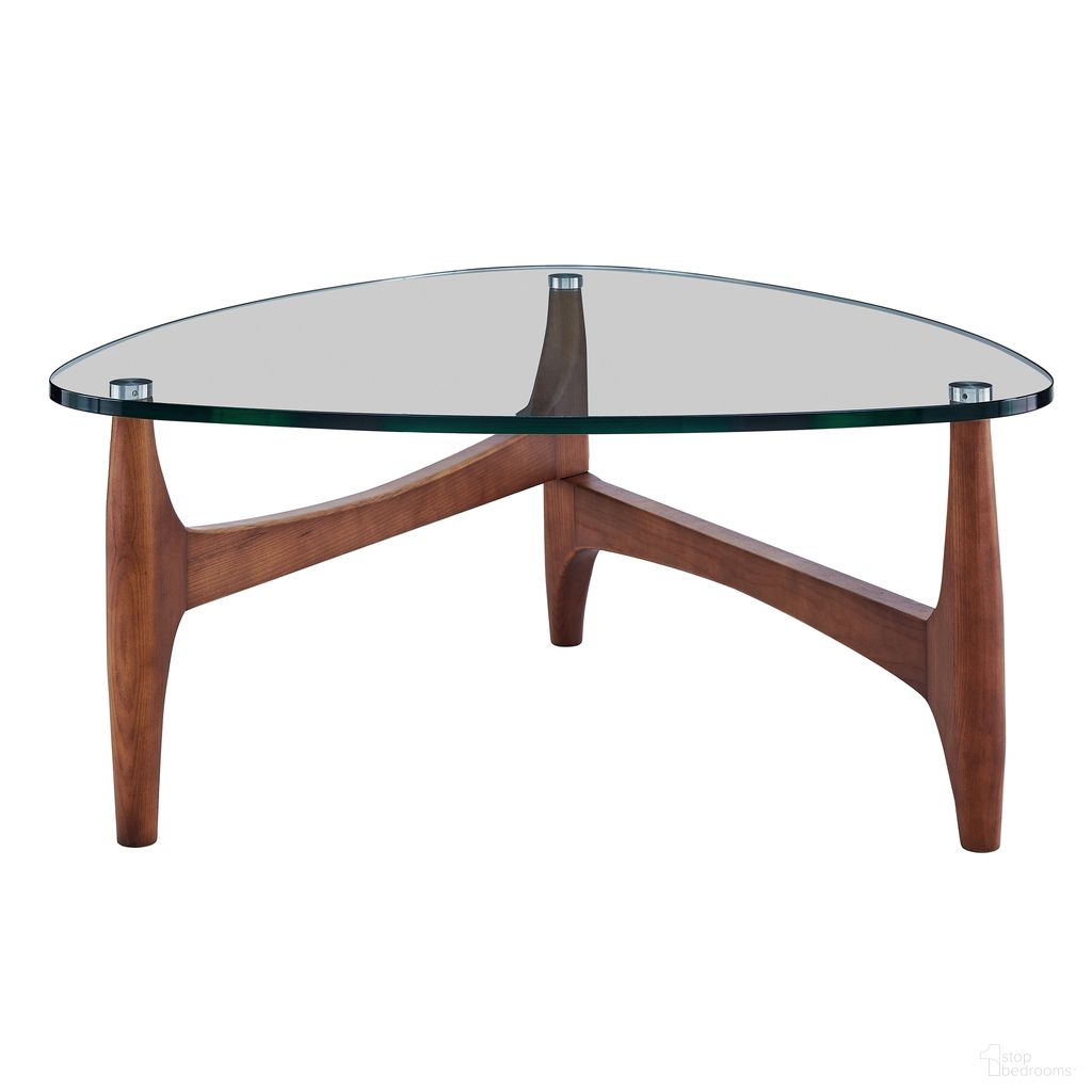 The appearance of Ledell 35 Inch Coffee Table In Clear designed by Euro Style in the modern / contemporary interior design. This clear piece of furniture  was selected by 1StopBedrooms from Ledell Collection to add a touch of cosiness and style into your home. Sku: 38962CLR-A;38962CLR-B. Material: Glass.