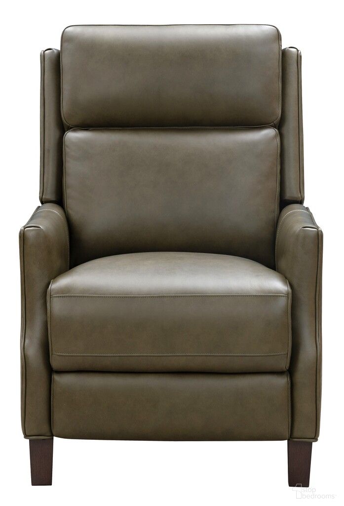 Ledger Push Thru The Arms Recliner In Olive