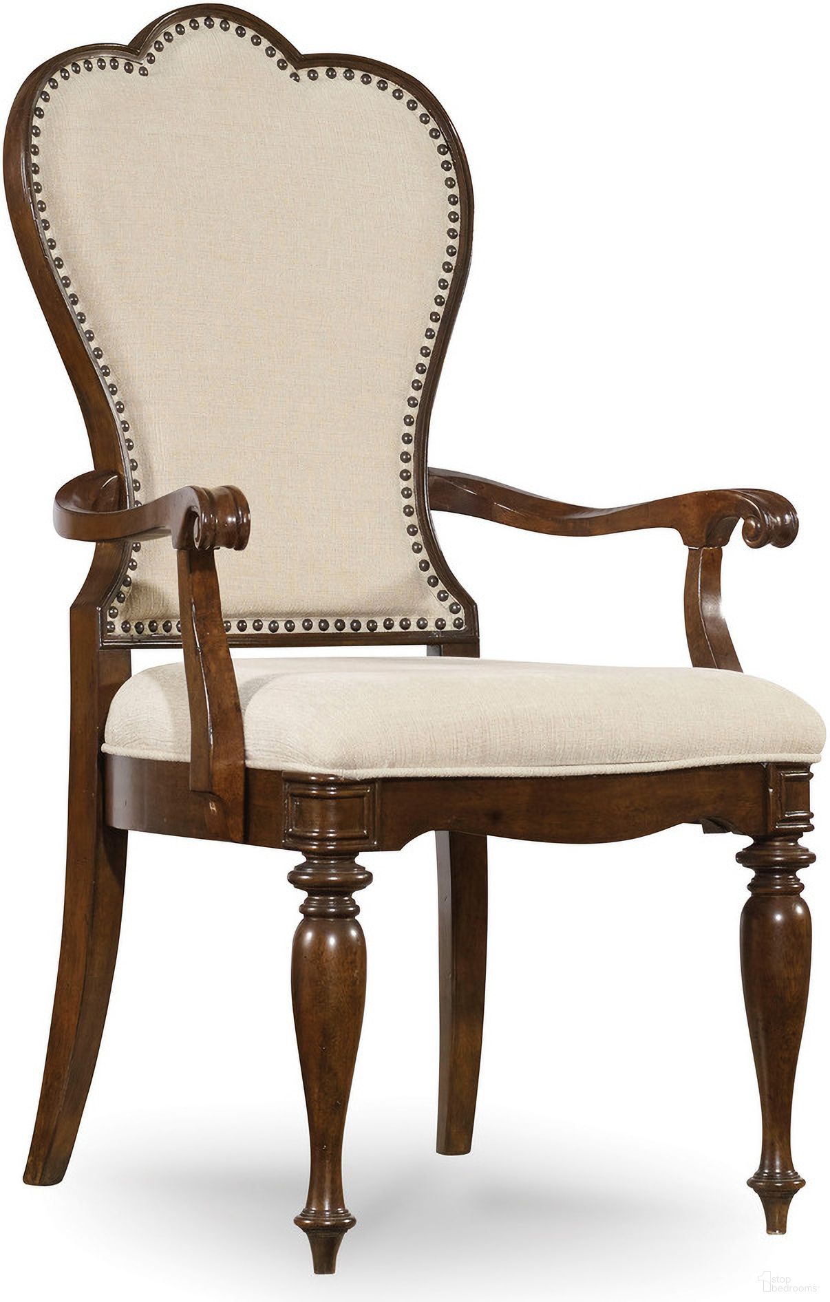 The appearance of Leesburg Beige Upholstered Arm Chair Set of 2 designed by Hooker in the traditional interior design. This beige piece of furniture was selected by 1StopBedrooms from Leesburg Collection to add a touch of cosiness and style into your home. Sku: 5381-75400. Material: Mahogany. Chair Type: Arm Chair.