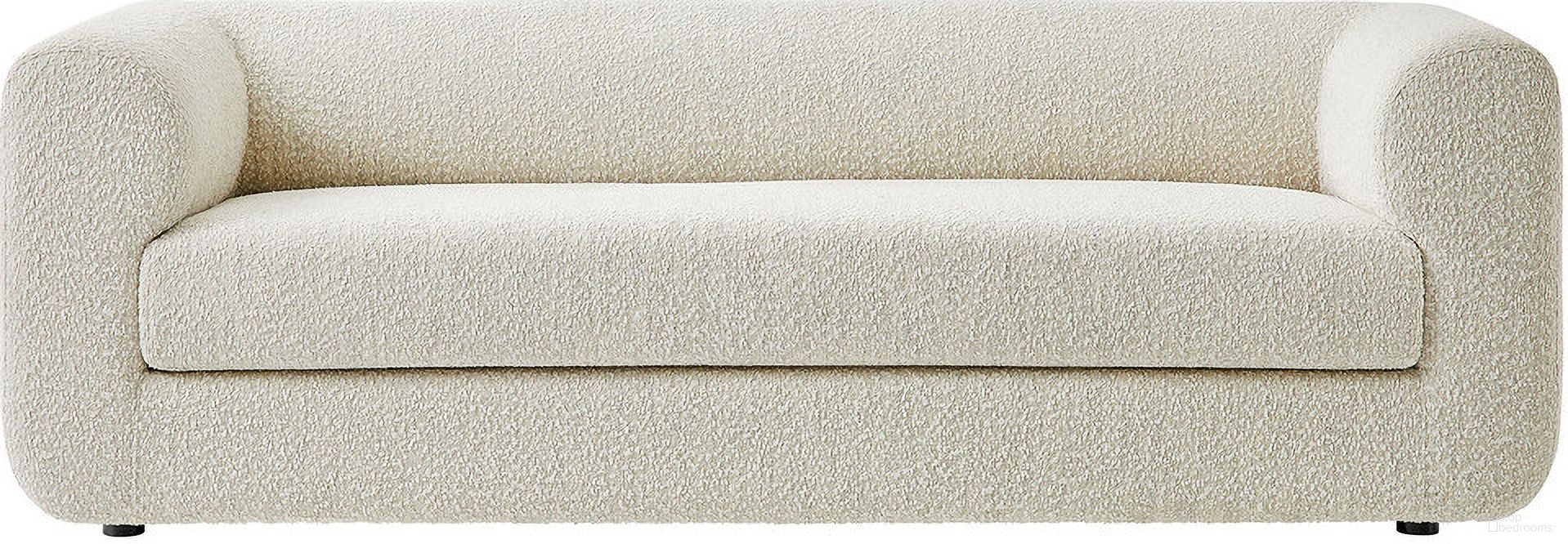 Leif 89 Inch Boucle Upholstered Sofa In Pearl