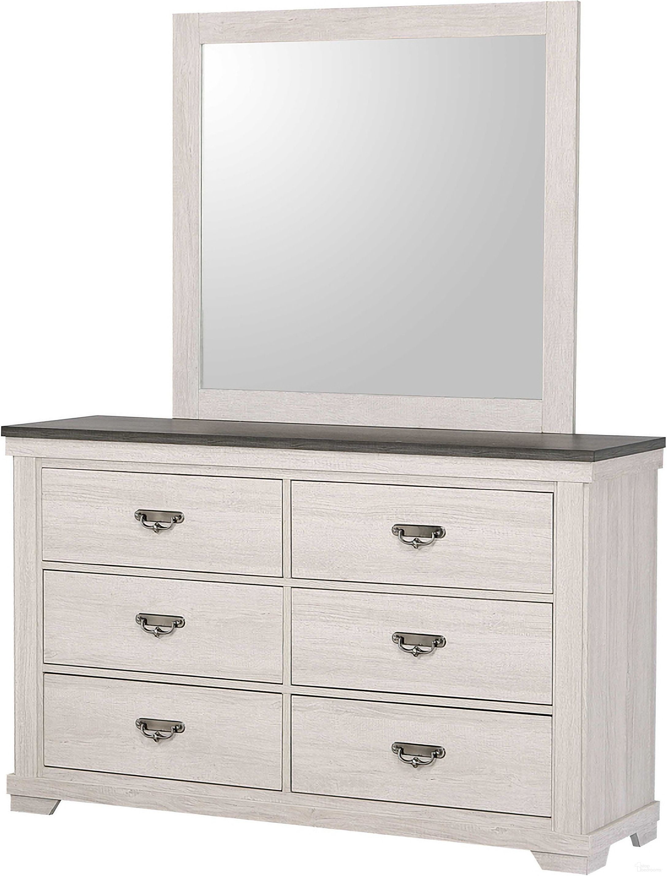 The appearance of Leighton Dresser In Vintage Linen designed by Crown Mark in the transitional interior design. This vintage linen piece of furniture was selected by 1StopBedrooms from Leighton Collection to add a touch of cosiness and style into your home. Sku: B8180-1. Material: MDF.