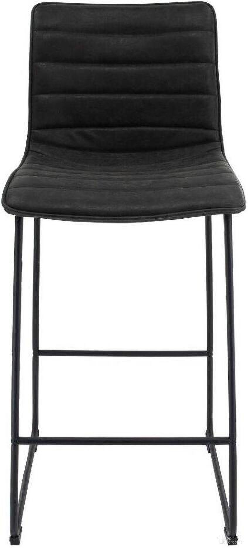 The appearance of Leisuremod Brooklyn 29.9 Inch Modern Charcoal Leather Bar Stool Set Of 2 With Black Iron Base And Footrest designed by LeisureMod in the modern / contemporary interior design. This charcoal piece of furniture was selected by 1StopBedrooms from Brooklyn Collection to add a touch of cosiness and style into your home. Sku: BS29BL2. Material: Iron.