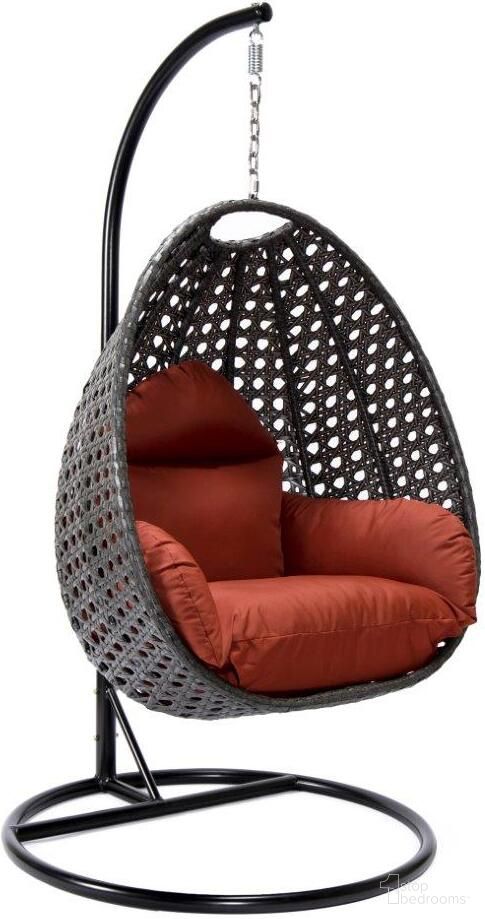 The appearance of Wicker Hanging Egg Swing Chair In Cherry/Black designed by LeisureMod in the modern / contemporary interior design. This cherry piece of furniture was selected by 1StopBedrooms from to add a touch of cosiness and style into your home. Sku: ESCCH-40CHR. Material: Wicker.