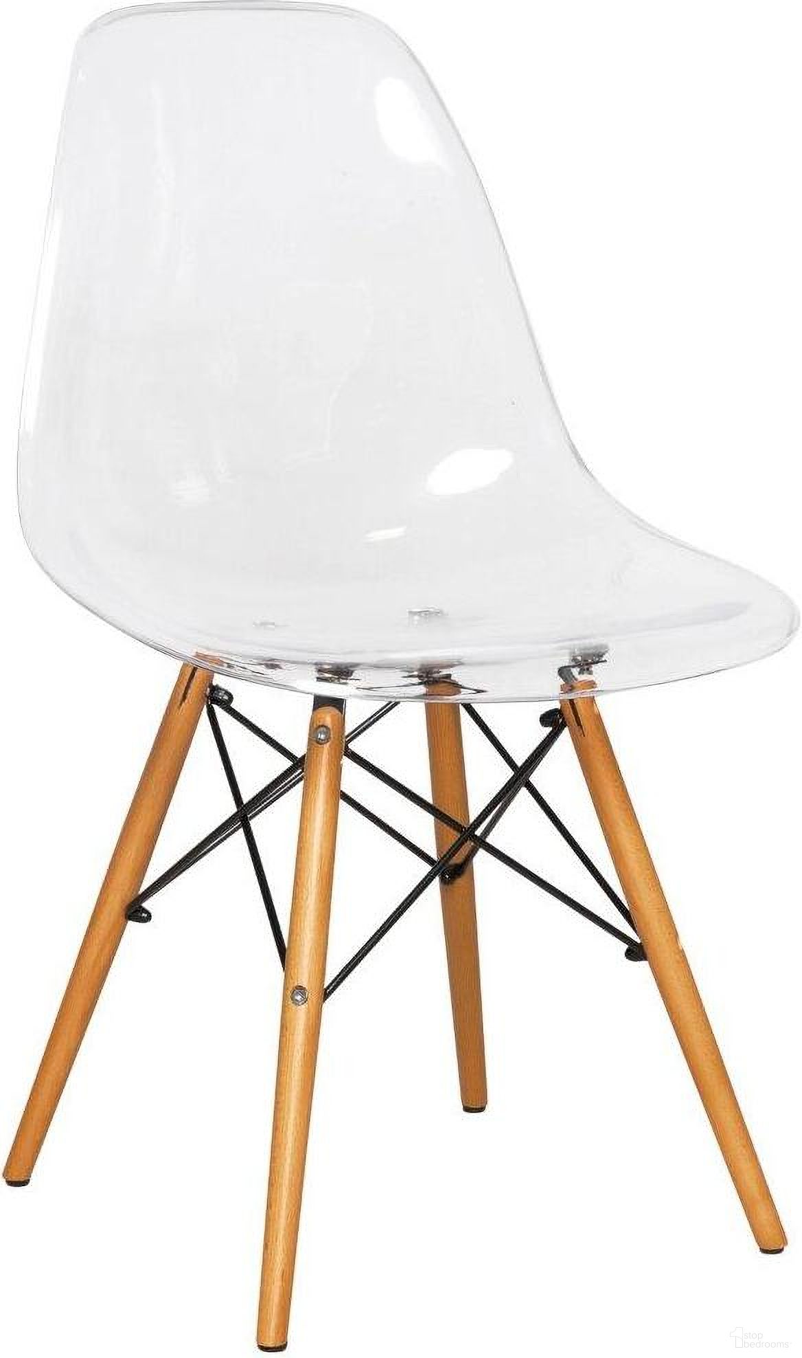The appearance of LeisureMod Dover Clear Molded Side Chair designed by LeisureMod in the modern / contemporary interior design. This clear piece of furniture was selected by 1StopBedrooms from Dover Collection to add a touch of cosiness and style into your home. Sku: EP19CL. Material: Plastic. Chair Type: Side Chair.