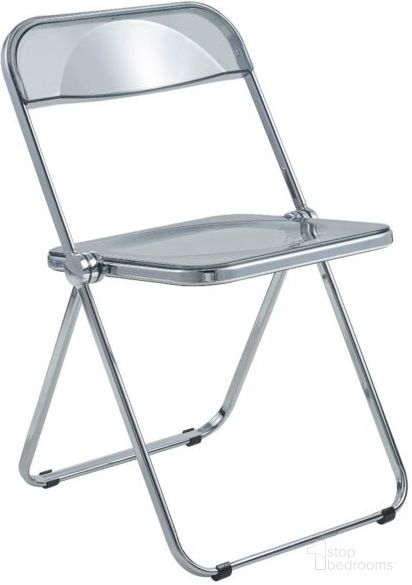 The appearance of Lawrence Acrylic Folding Chair With Metal Frame In Transparent Black designed by LeisureMod in the modern / contemporary interior design. This transparent black piece of furniture was selected by 1StopBedrooms from Lawrence Collection to add a touch of cosiness and style into your home. Sku: LF19TBL. Material: Acrylic. Chair Type: Side Chair.