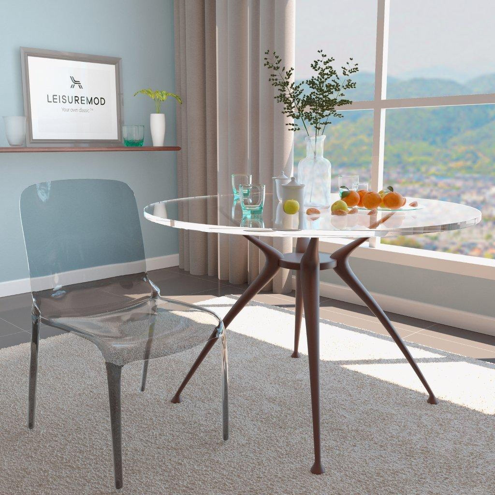 The appearance of LeisureMod Murray Black Plastic Dining Chair designed by LeisureMod in the modern / contemporary interior design. This black piece of furniture was selected by 1StopBedrooms from Murray Collection to add a touch of cosiness and style into your home. Sku: MC20TBL. Material: Plastic. Chair Type: Side Chair.