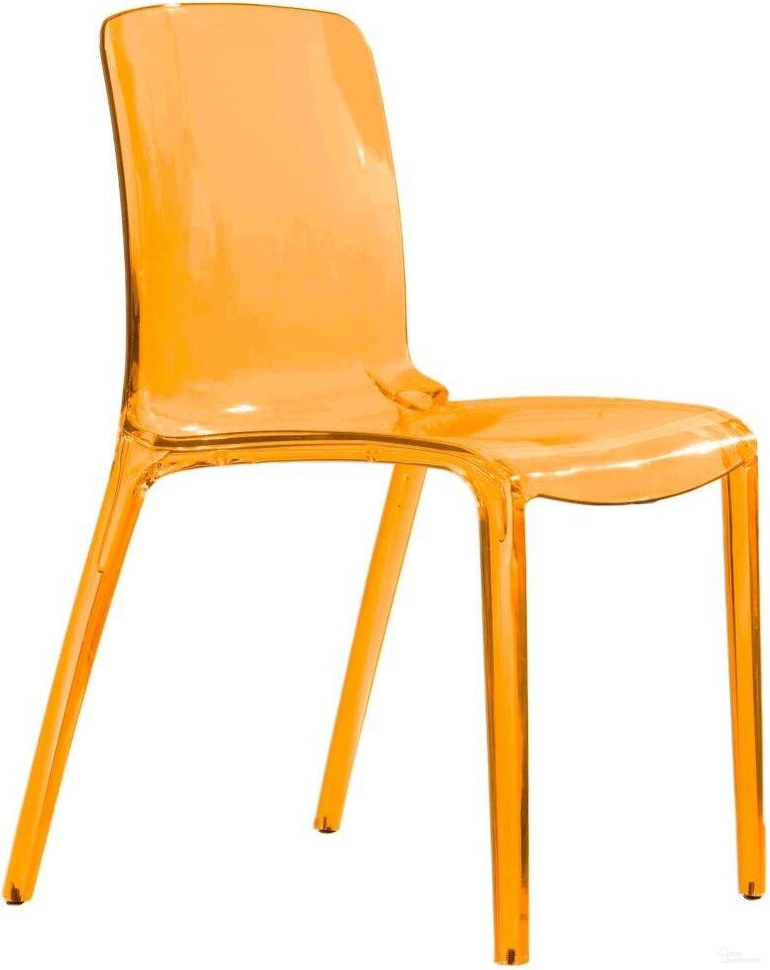 The appearance of LeisureMod Murray Modern Dining Chair In Orange designed by LeisureMod in the modern / contemporary interior design. This orange piece of furniture  was selected by 1StopBedrooms from Murray Collection to add a touch of cosiness and style into your home. Sku: MC20TOR. Material: Plastic. Chair Type: Side Chair.