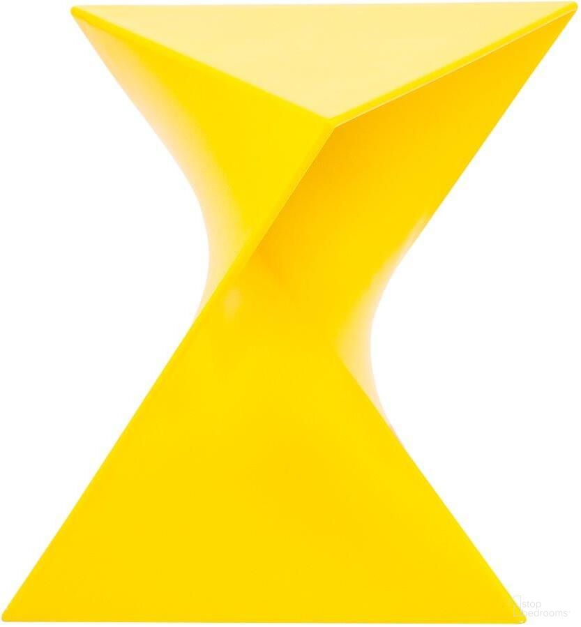 Leisuremod Randolph Modern Yellow Side Table