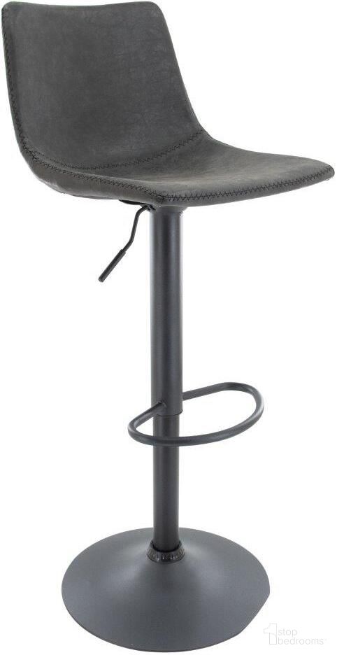 The appearance of Leisuremod Tilbury Modern Adjustable Charcoal Black Bar Stool With Footrest And 360-Degree Swivel designed by LeisureMod in the modern / contemporary interior design. This charcoal piece of furniture  was selected by 1StopBedrooms from Tilbury Collection to add a touch of cosiness and style into your home. Sku: TS29BL. Material: Faux Leather.