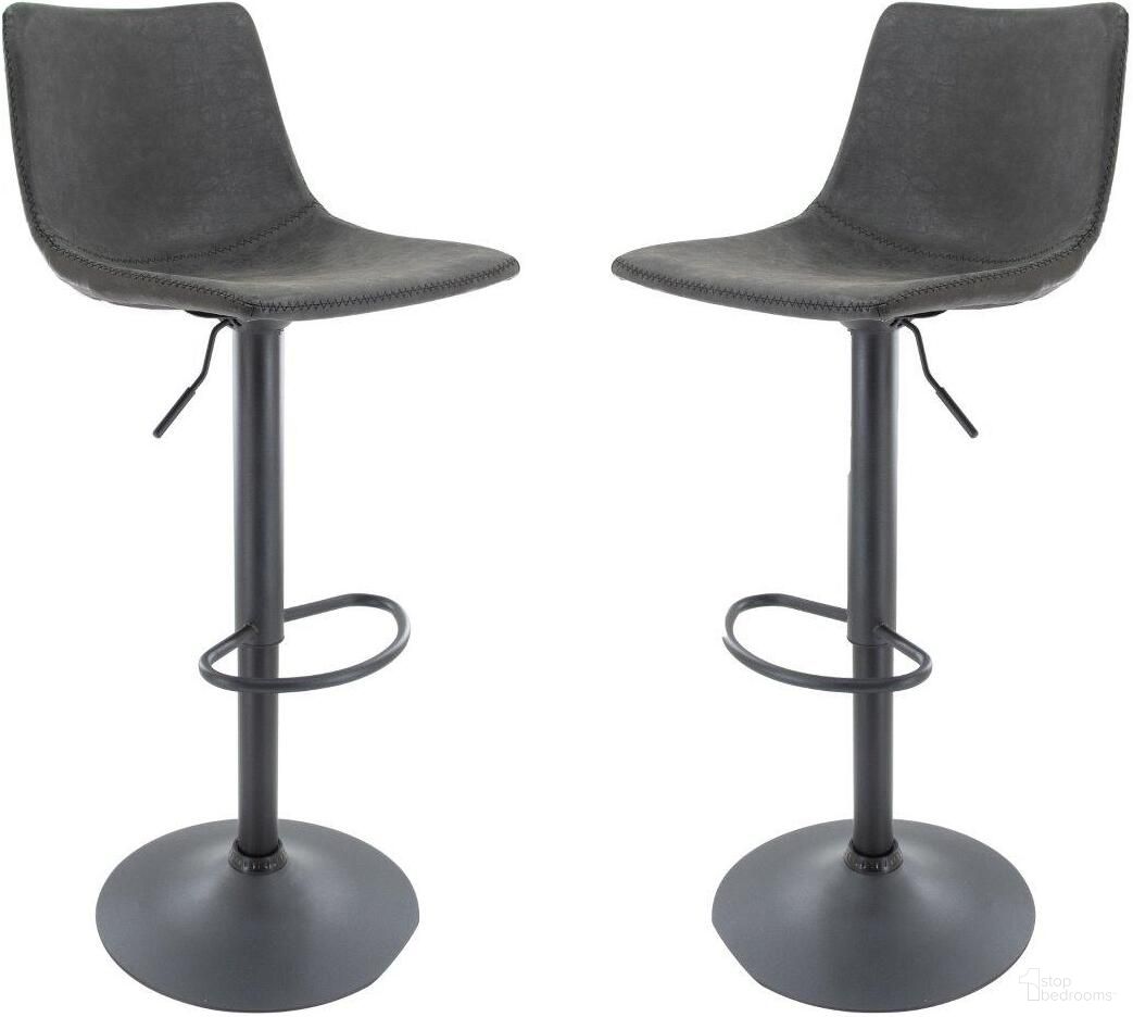 The appearance of Leisuremod Tilbury Modern Charcoal Adjustable Bar Stool Set Of 2 With Footrest And 360-Degree Swivel designed by LeisureMod in the modern / contemporary interior design. This charcoal piece of furniture was selected by 1StopBedrooms from Tilbury Collection to add a touch of cosiness and style into your home. Sku: TS29BL2. Material: Iron.