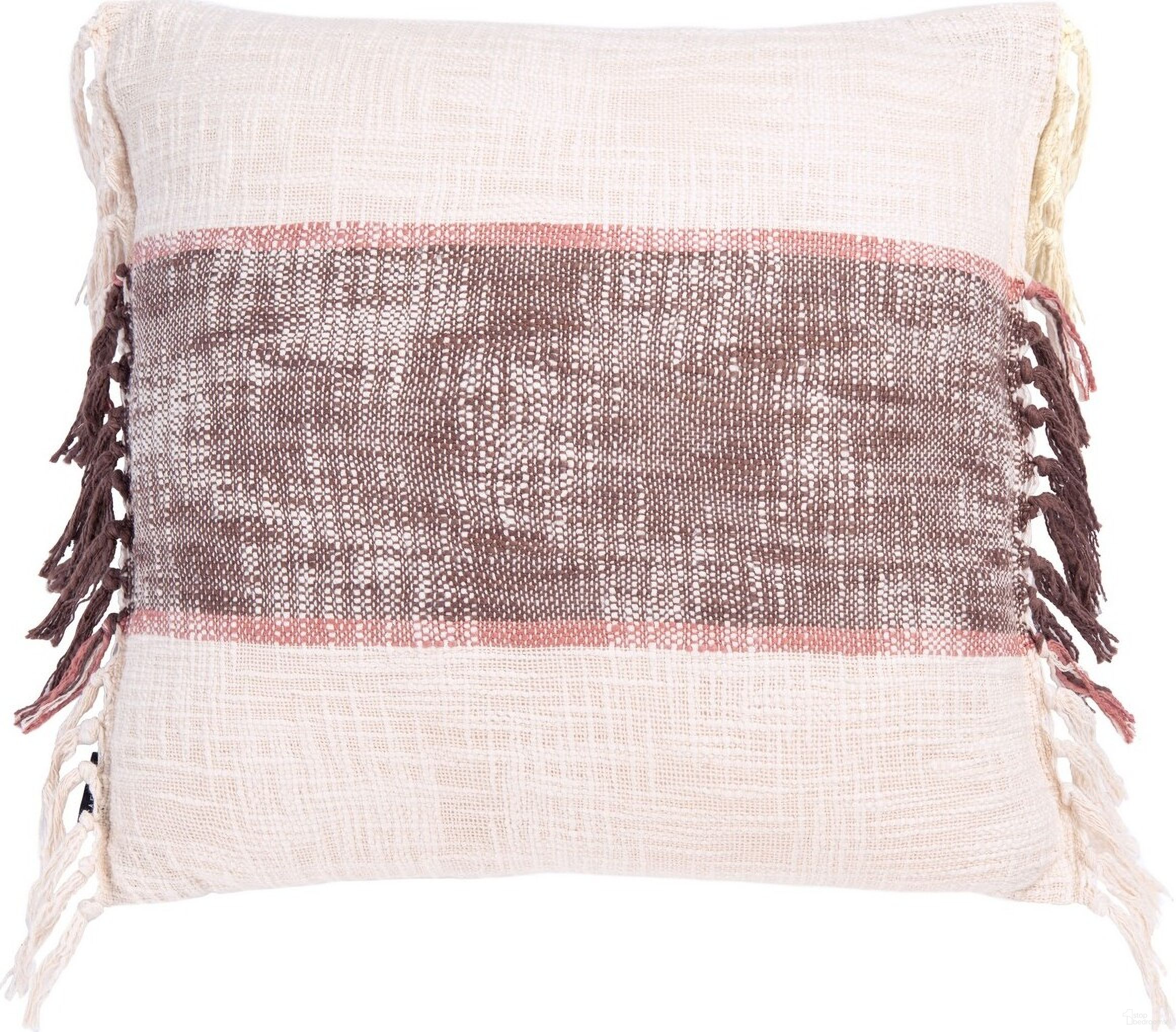 Lencia Pillow in Beige and Grey
