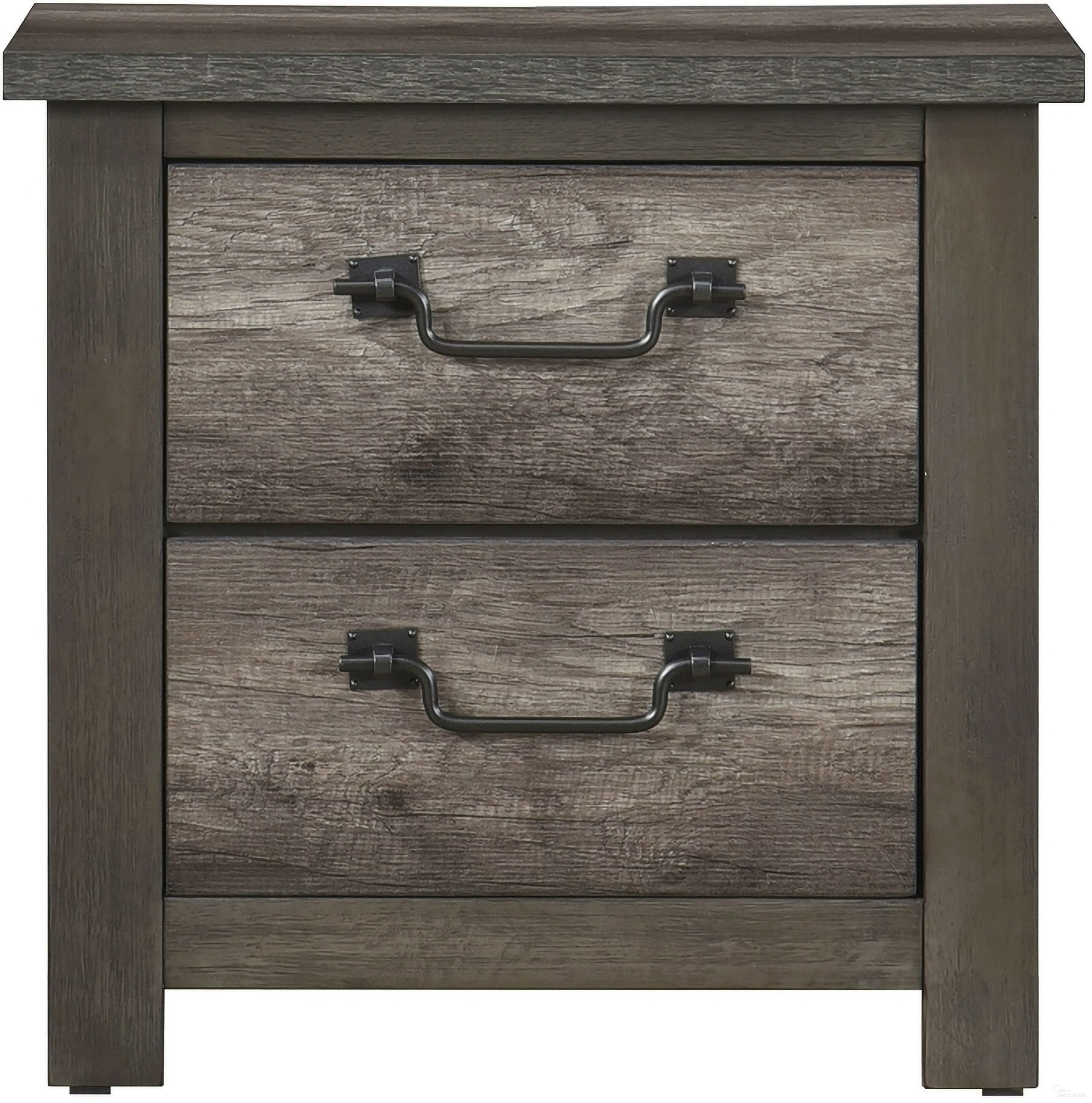 The appearance of Lenior Nightstand In Gray designed by Homelegance in the industrial interior design. This gray piece of furniture  was selected by 1StopBedrooms from Lenior Collection to add a touch of cosiness and style into your home. Sku: 1342-4. Material: Melamine.