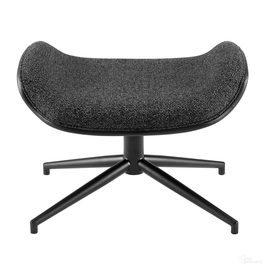 The appearance of Lennart Ottoman In Black and Matte Black designed by Euro Style in the modern / contemporary interior design. This black and matte black piece of furniture was selected by 1StopBedrooms from Lennart Collection to add a touch of cosiness and style into your home. Sku: 30349-BLK. Material: Leather.