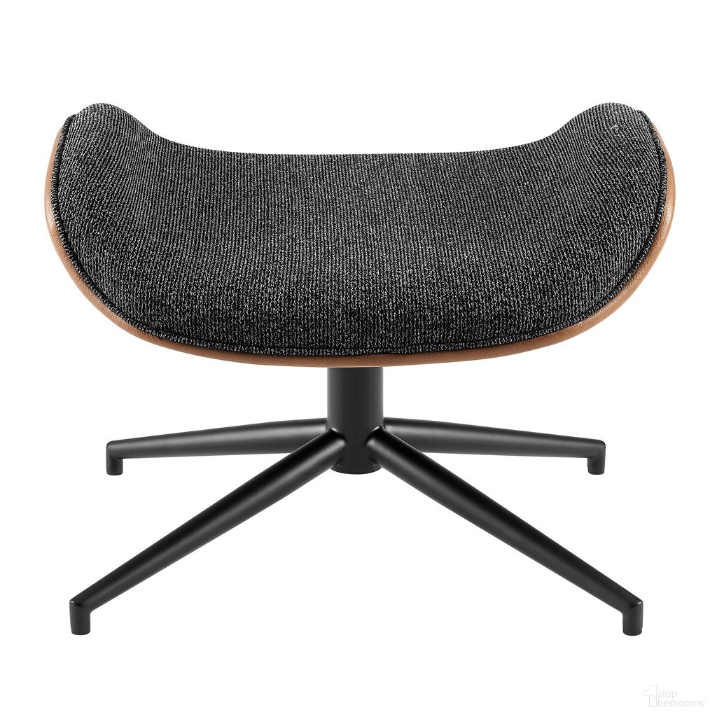 The appearance of Lennart Ottoman In Matte Black and Brown designed by Euro Style in the modern / contemporary interior design. This matte black and brown piece of furniture  was selected by 1StopBedrooms from Lennart Collection to add a touch of cosiness and style into your home. Sku: 30349-BRN. Material: Leather.